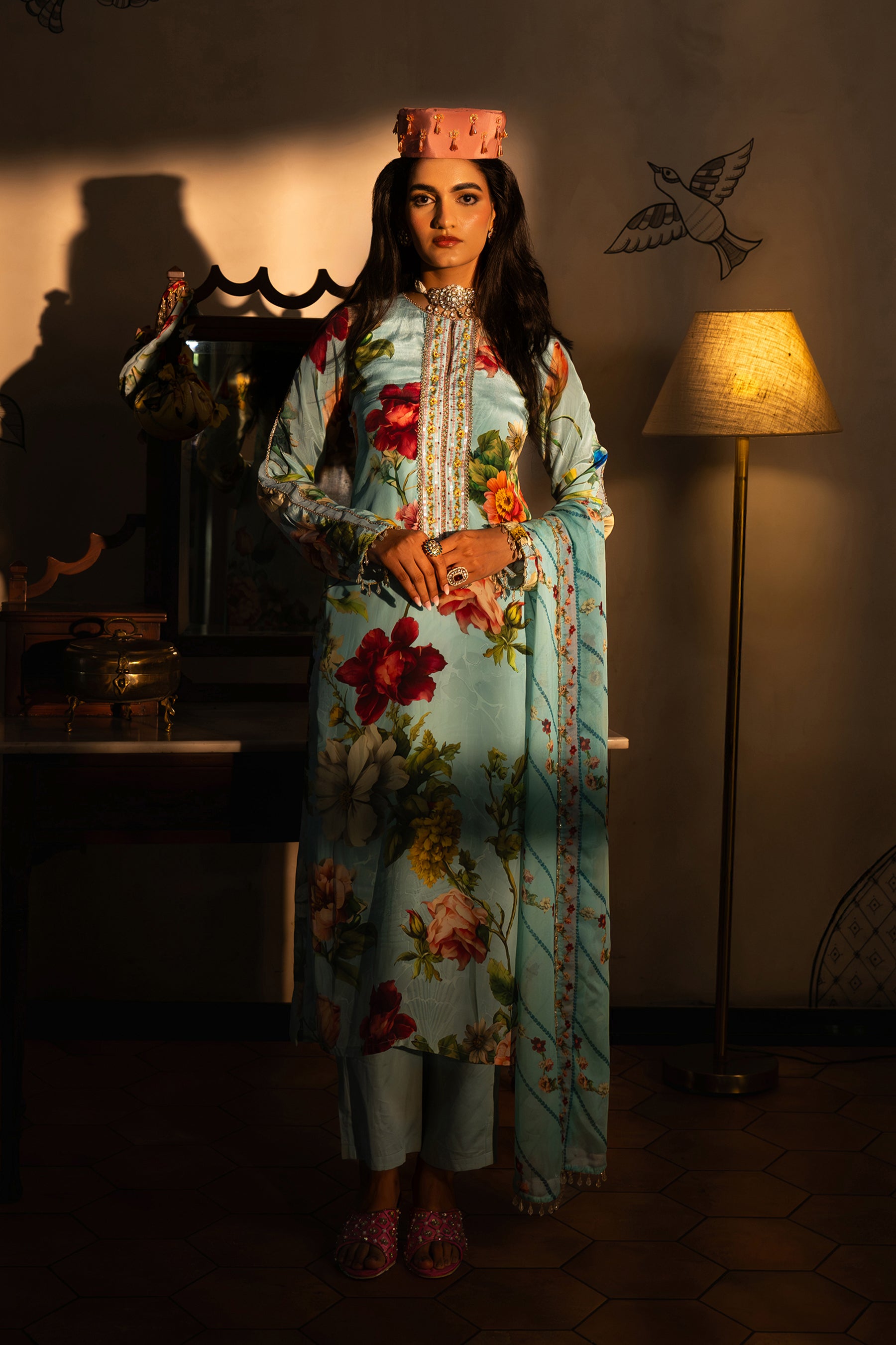 Powder Blue Kurta Set