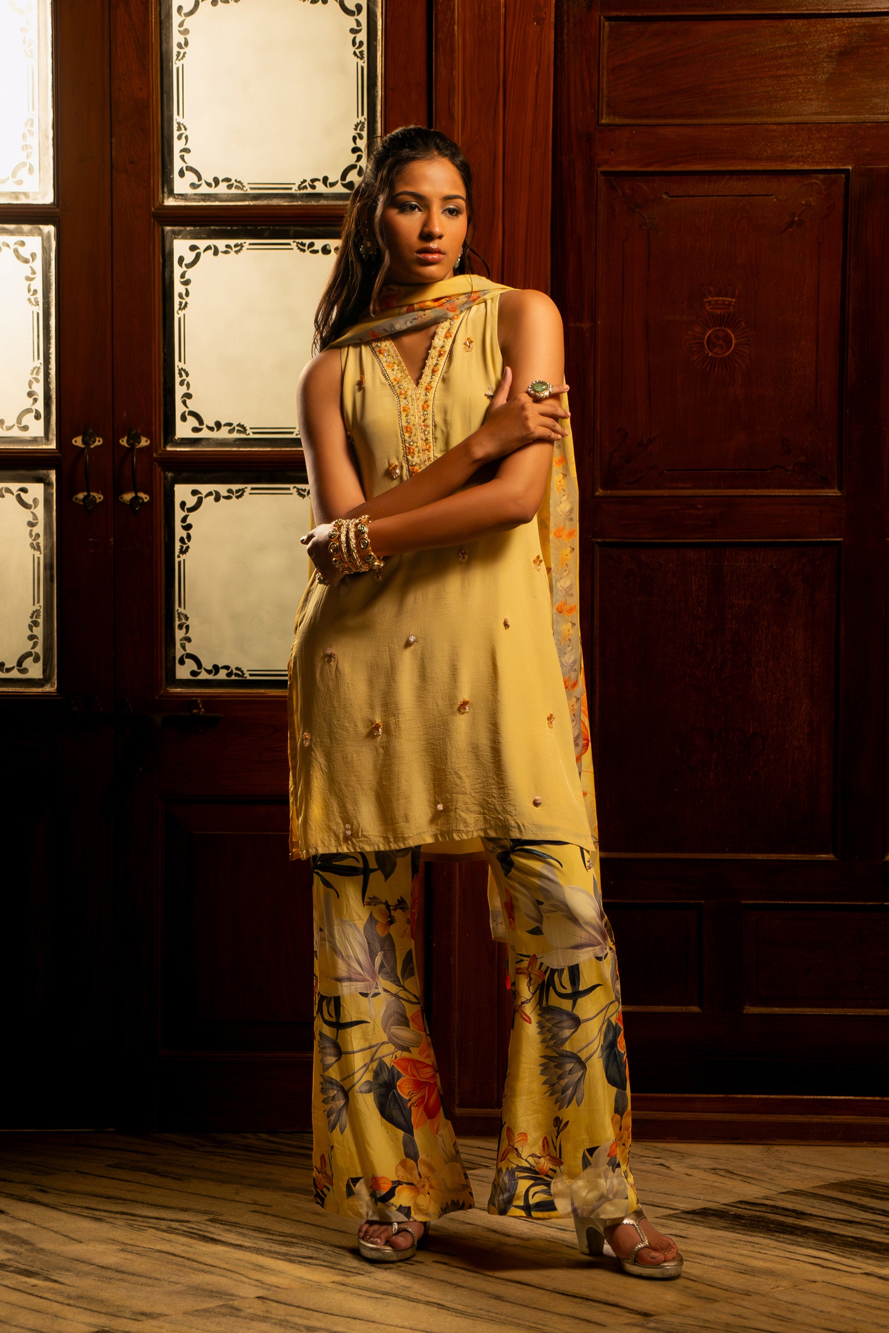 Misted Yellow Kurta Set