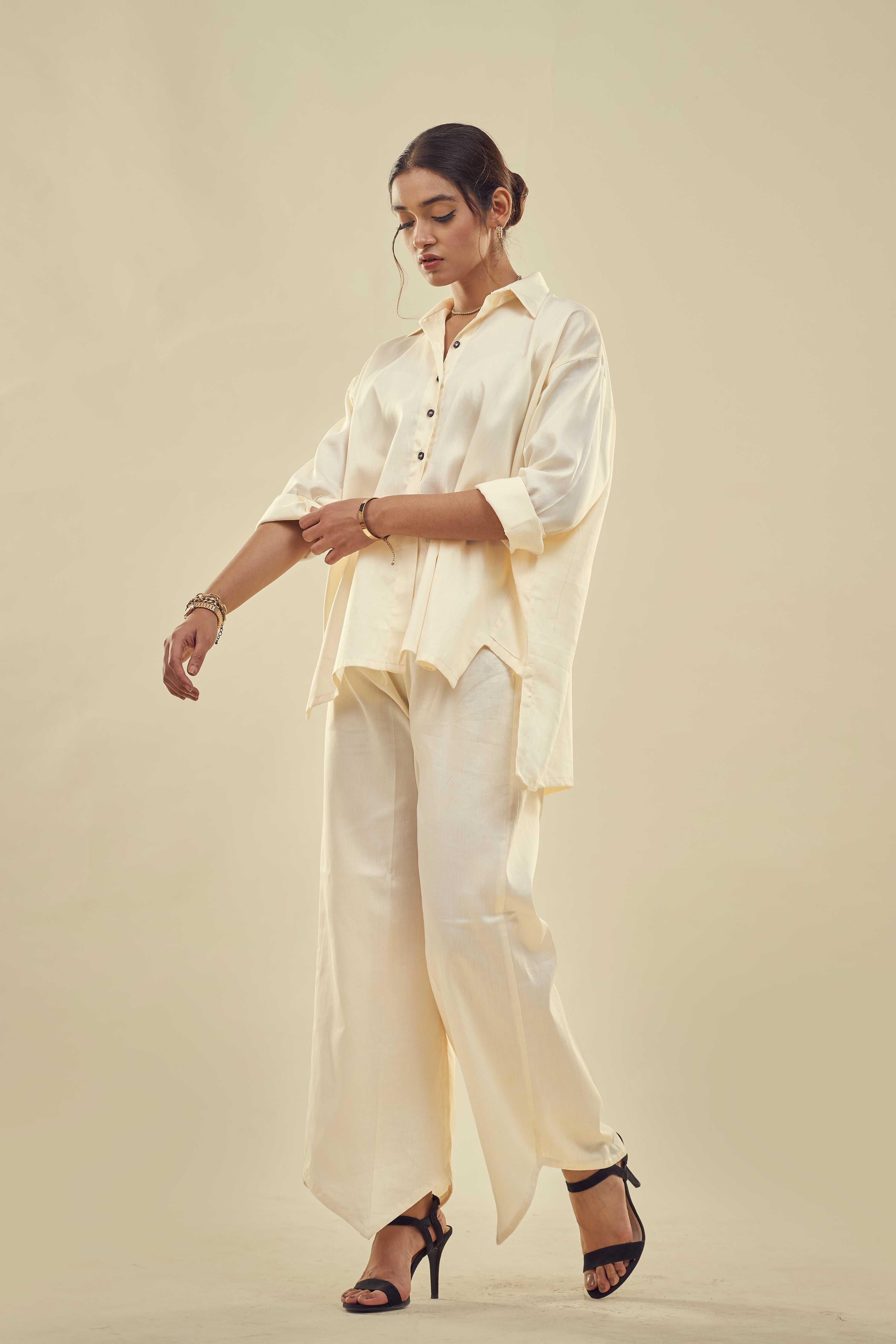 Summer Paradise Off-white Co-ord Set