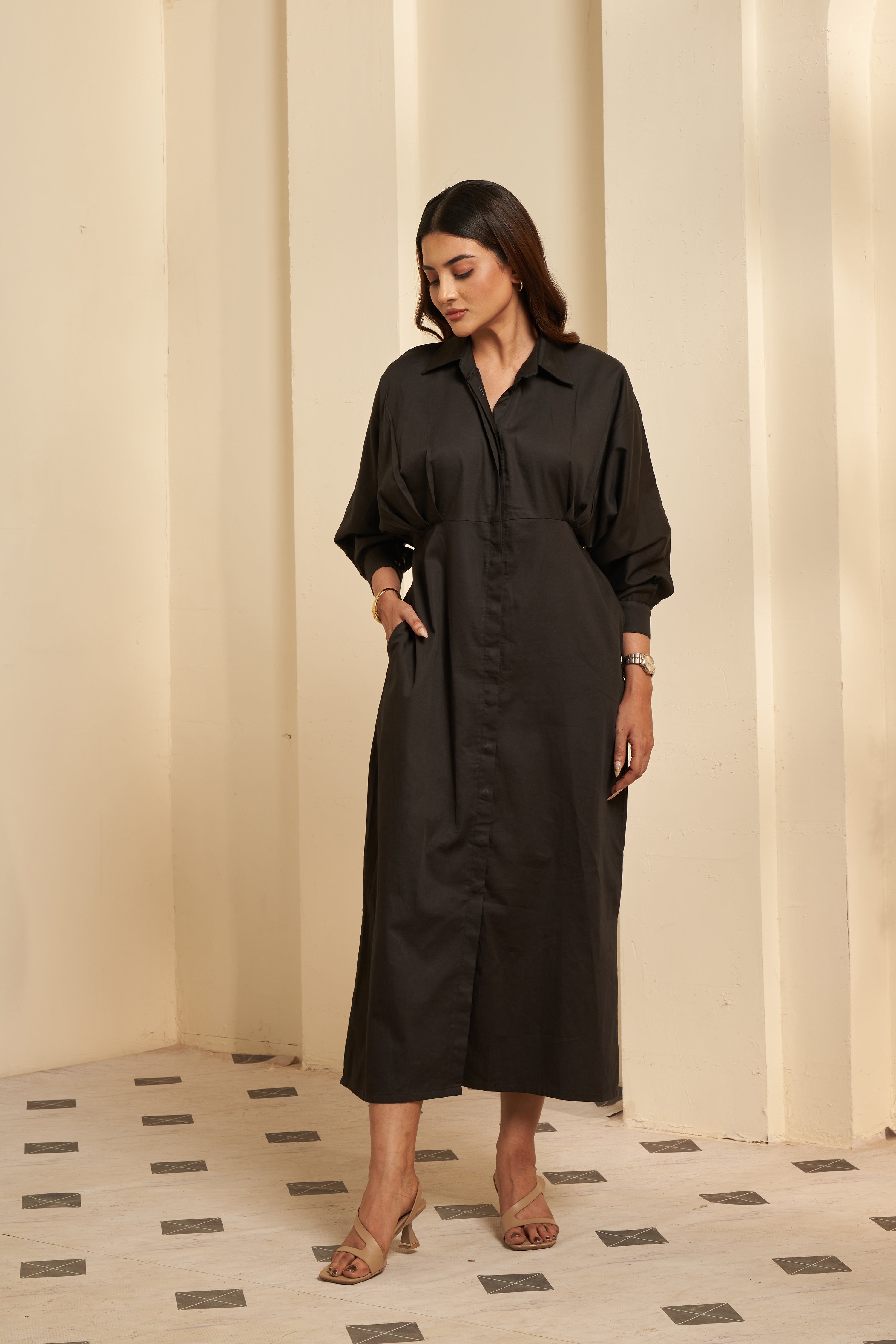 Black Shirt Dress