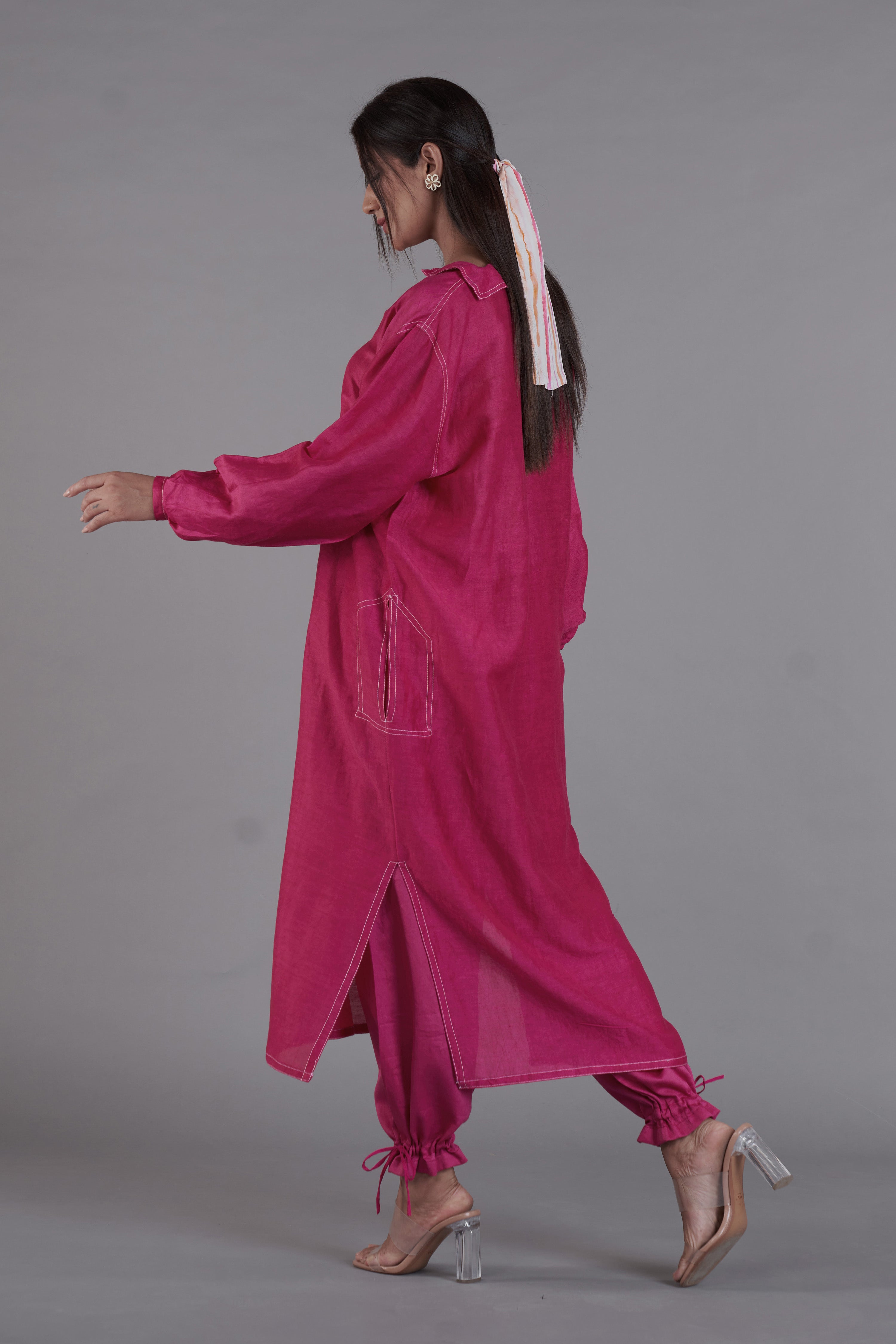 Asal Hot Pink Kurta Set