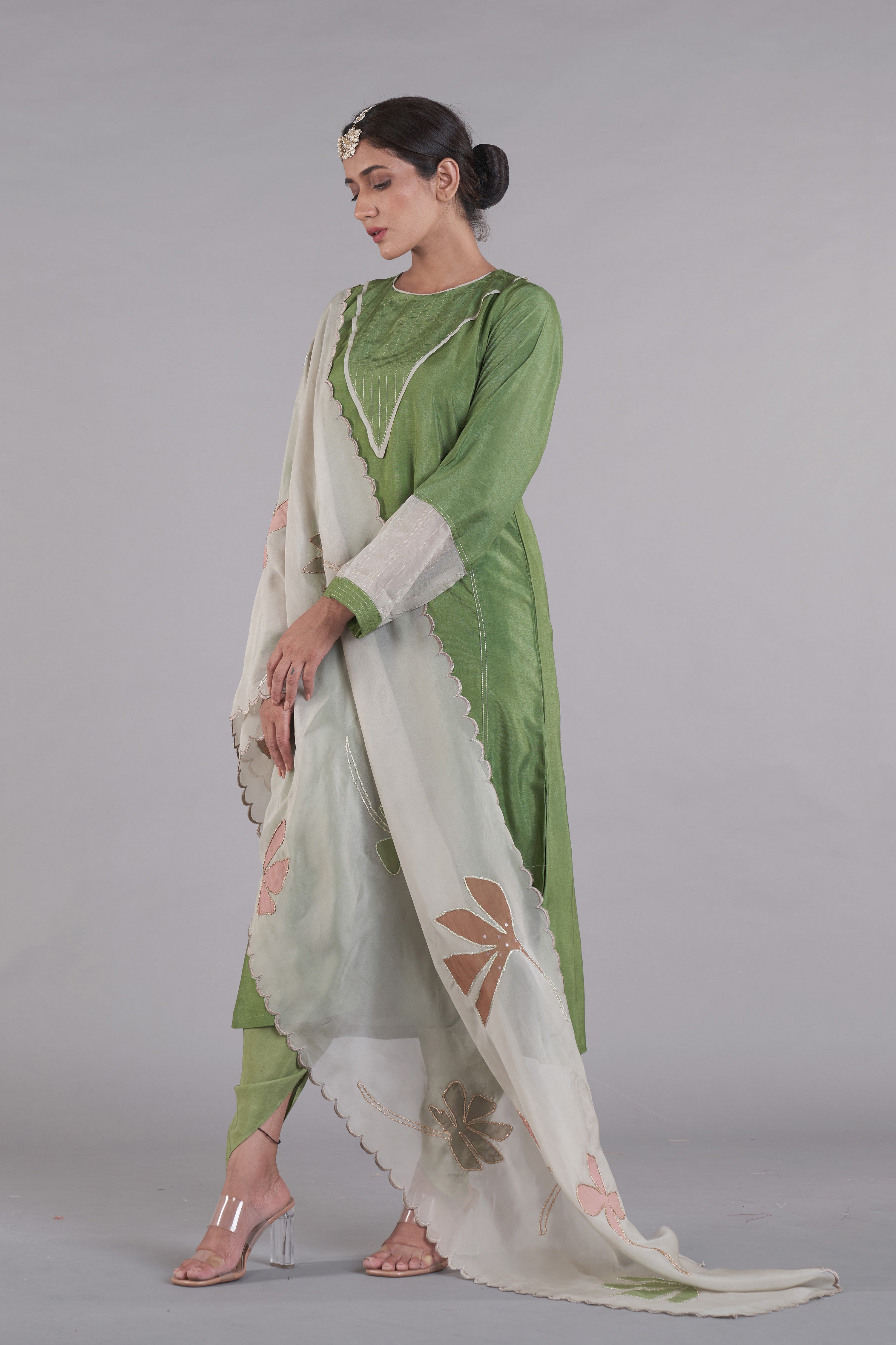 Gulnaaz A-line Kurta And Dhoti Set