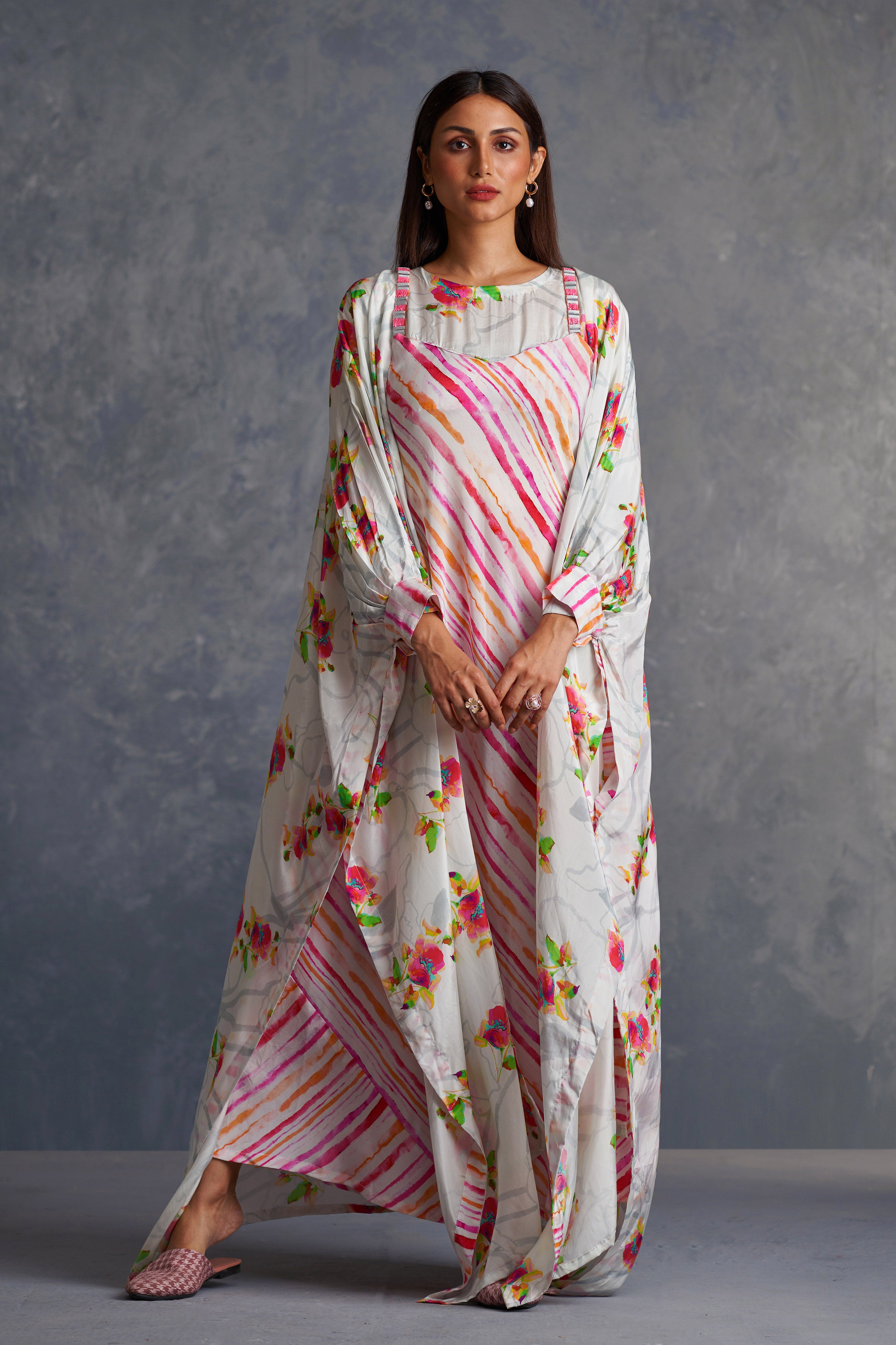 Blossomm Dress And Cape Set