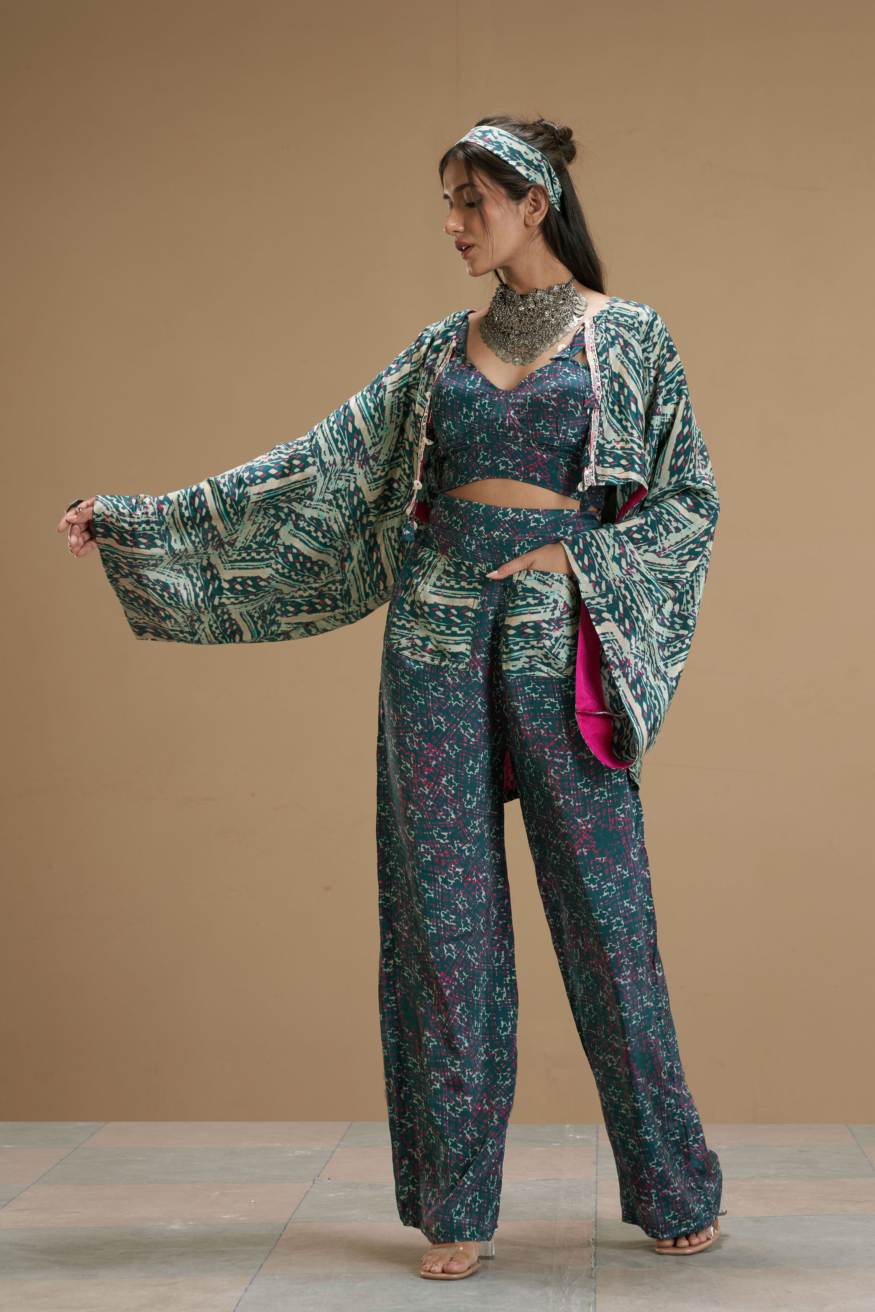 Taabir Co-ord Set With Jacket