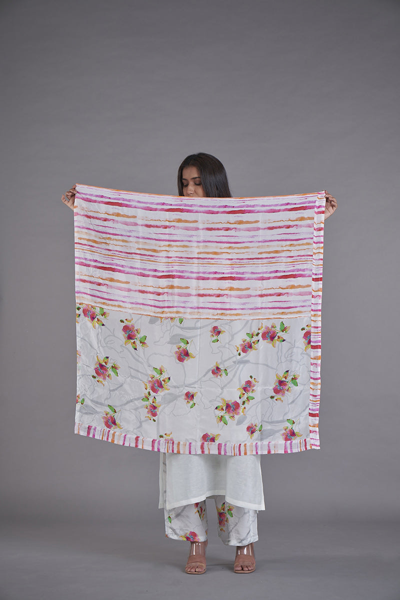 Blossom Dual Printed Scarf