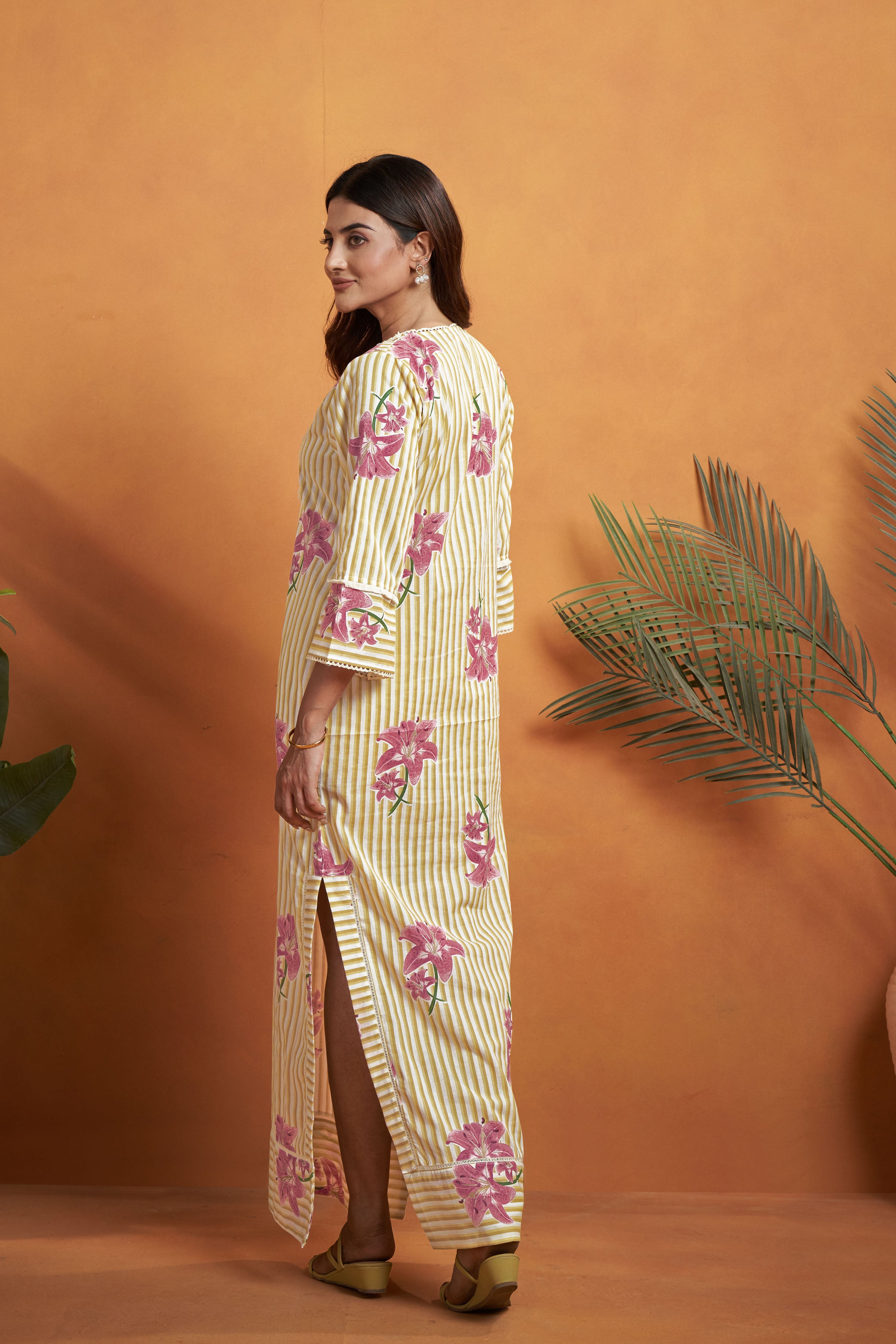 Stripe Printed kaftan