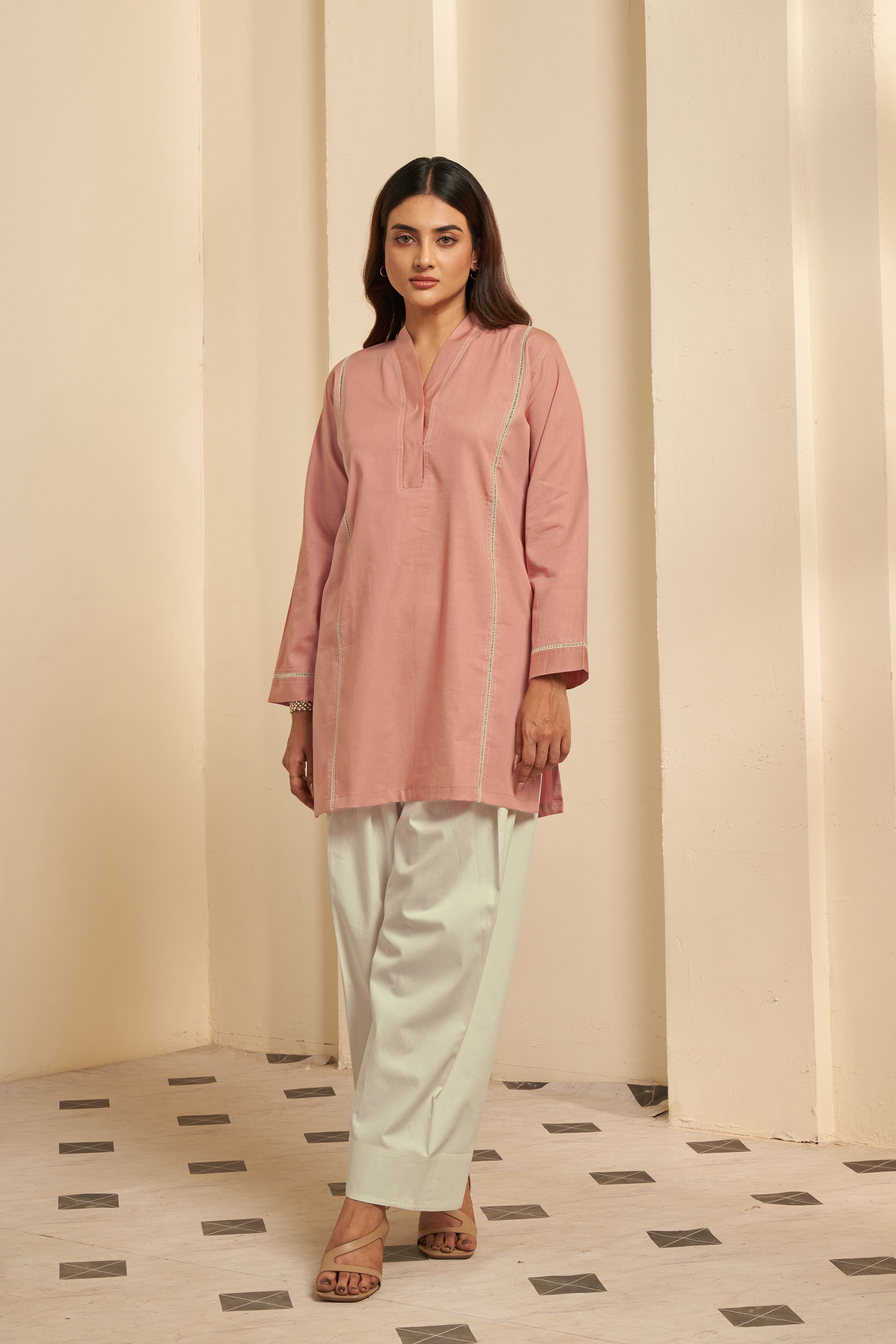 Pink Farshi Salwar Set