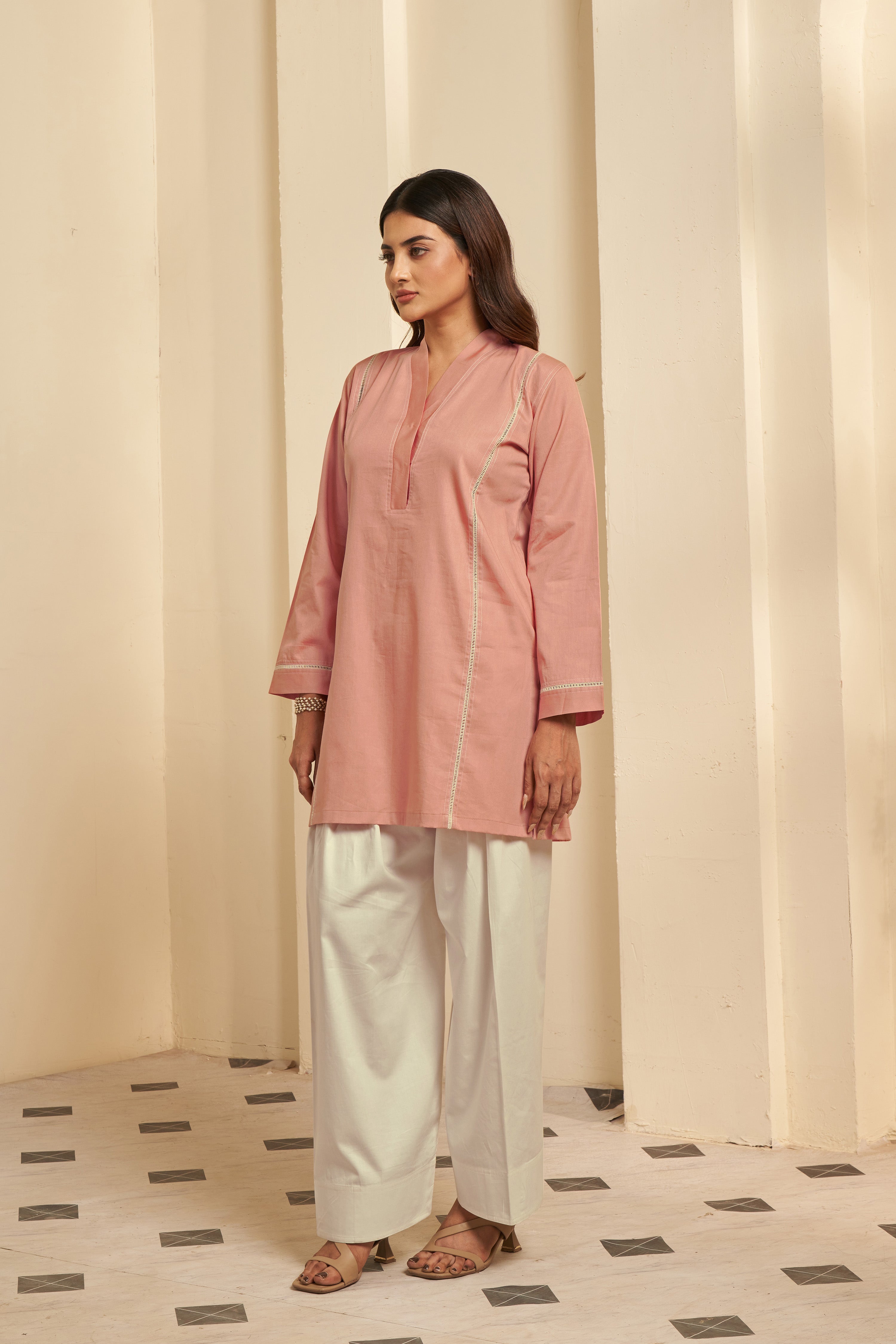 Pink Farshi Salwar Set