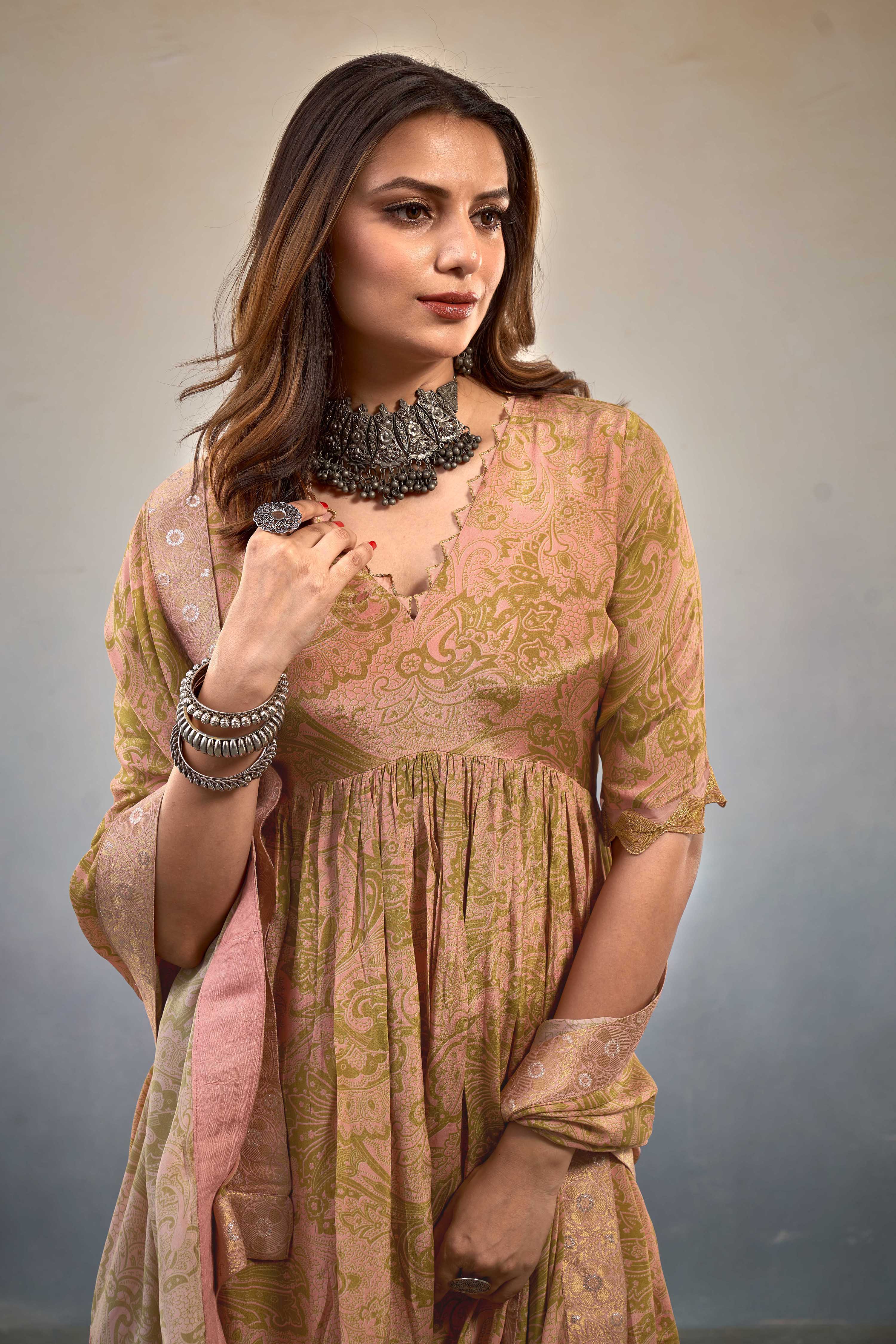 Noor Pastel Pink Sharara Set