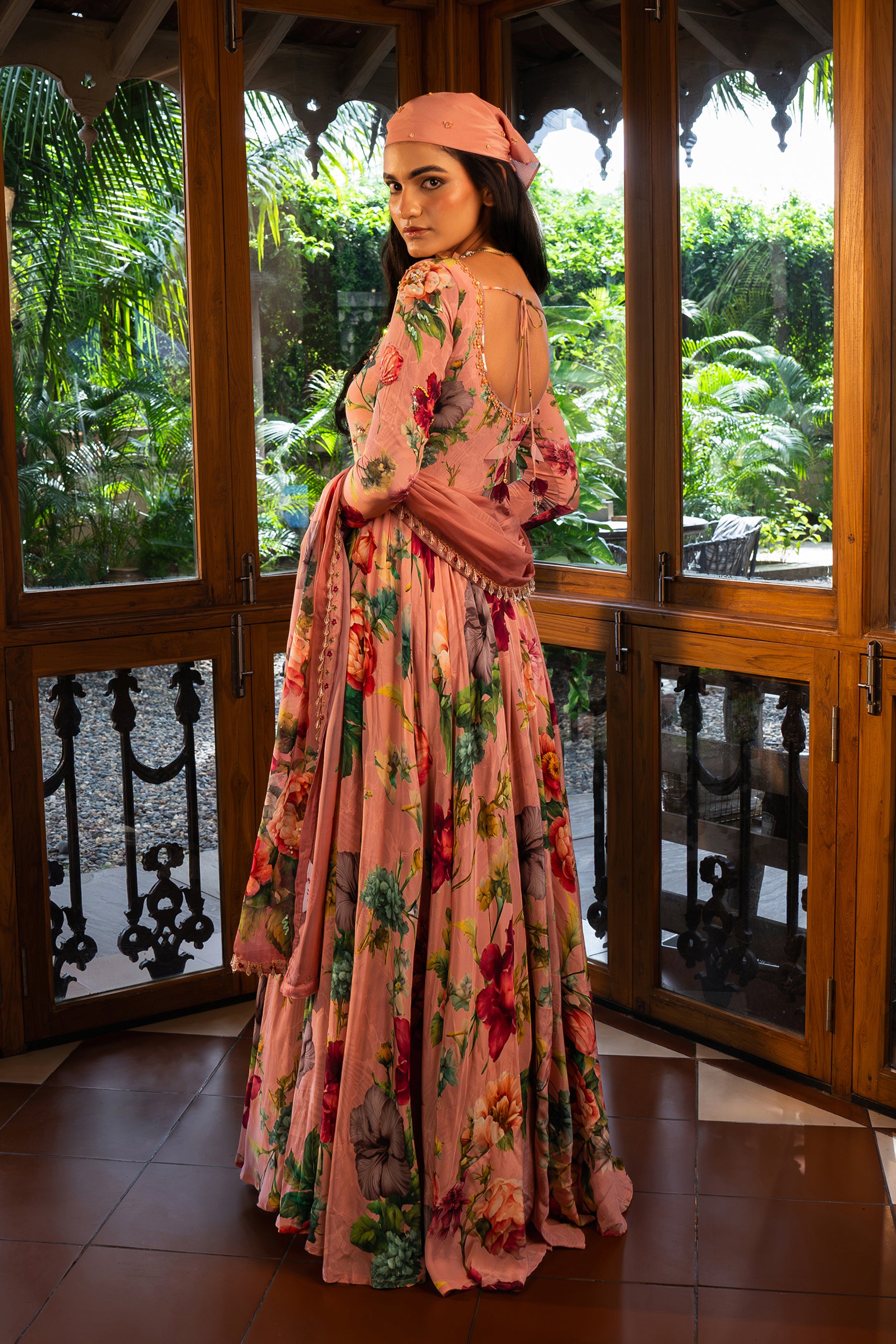 Dusty Rose Anarkali Set