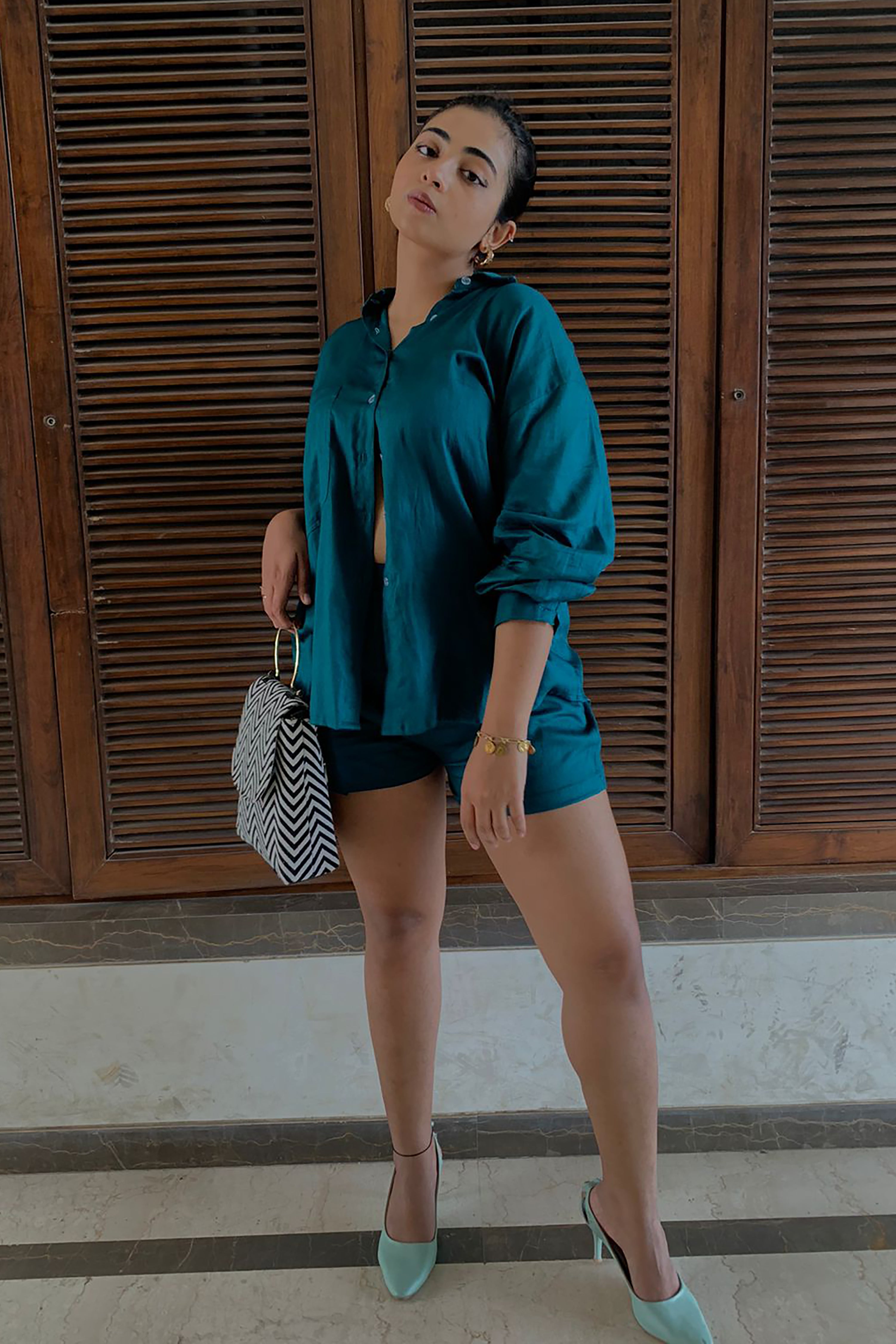 Asal Midnight Green Shorts Set