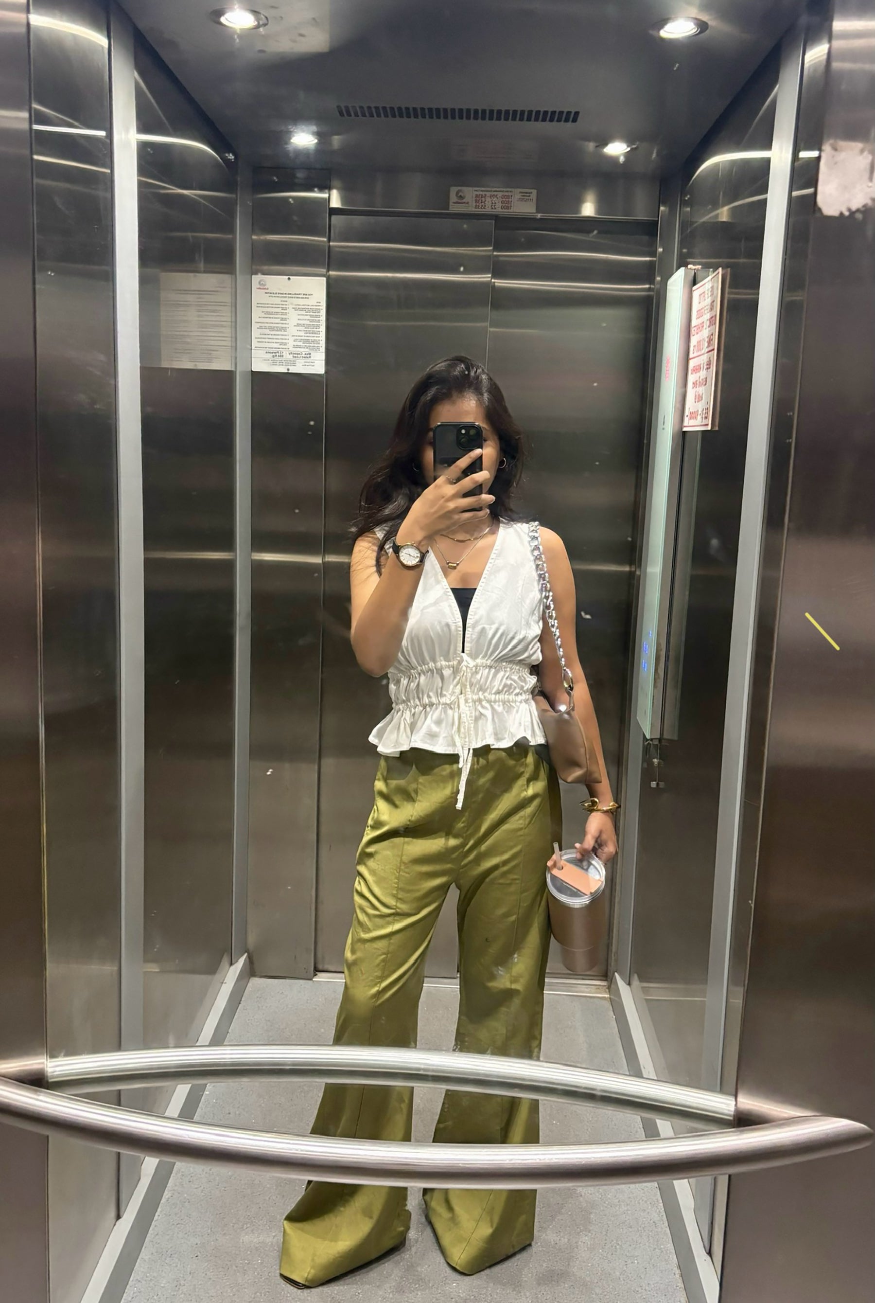 White Top With Bell Bottom