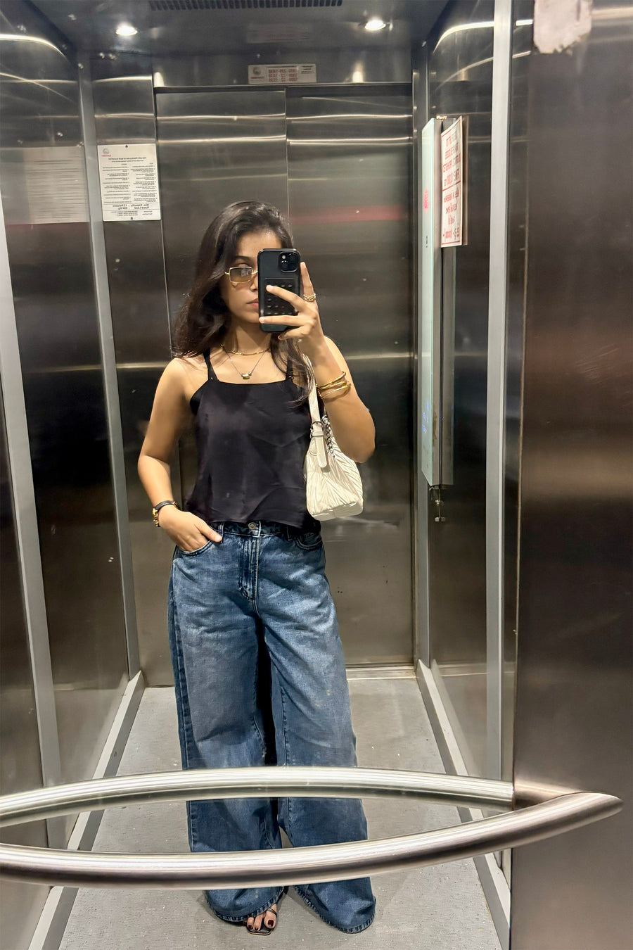 Black Tie-up Top