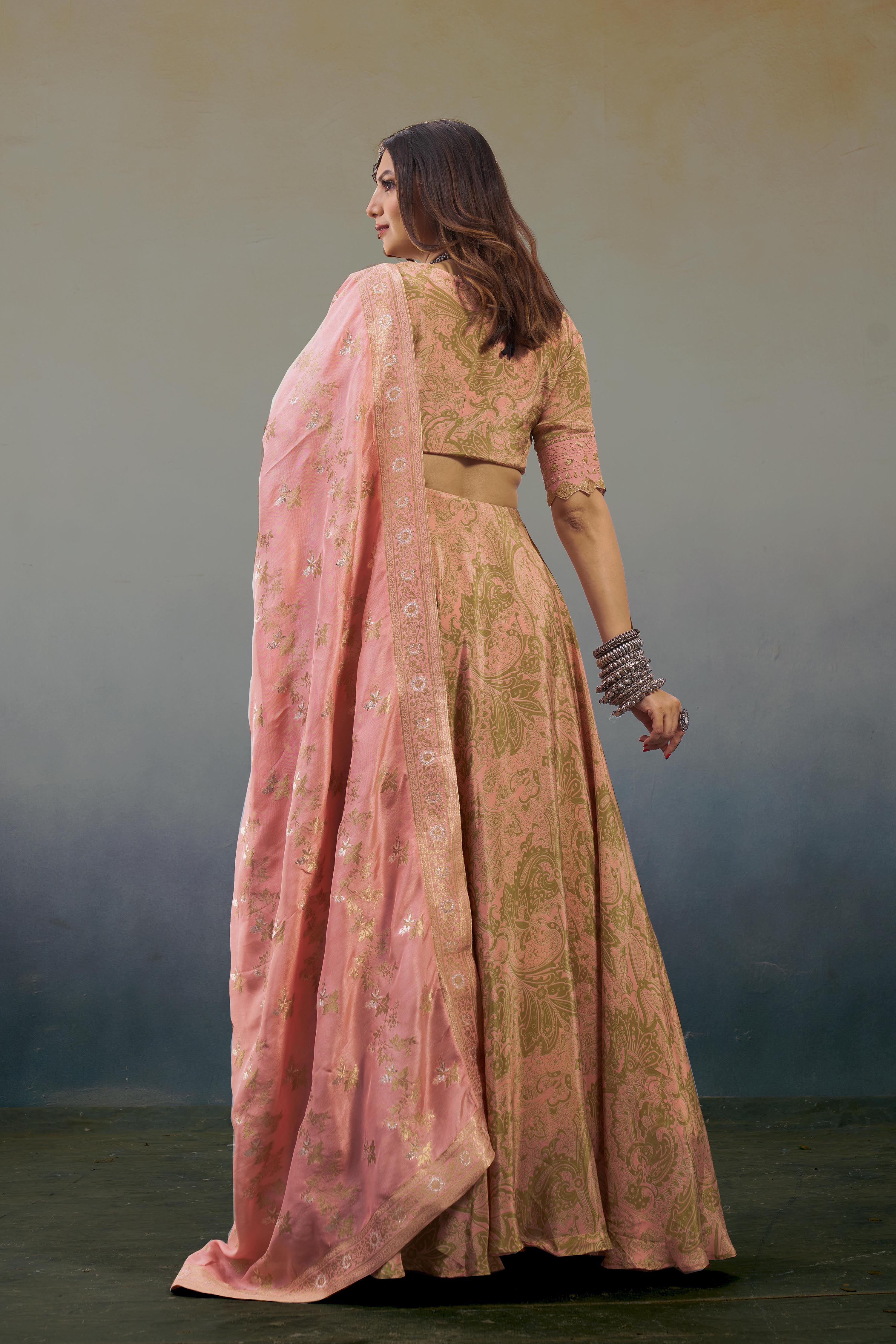 Noor Pastel Pink Lehenga Set
