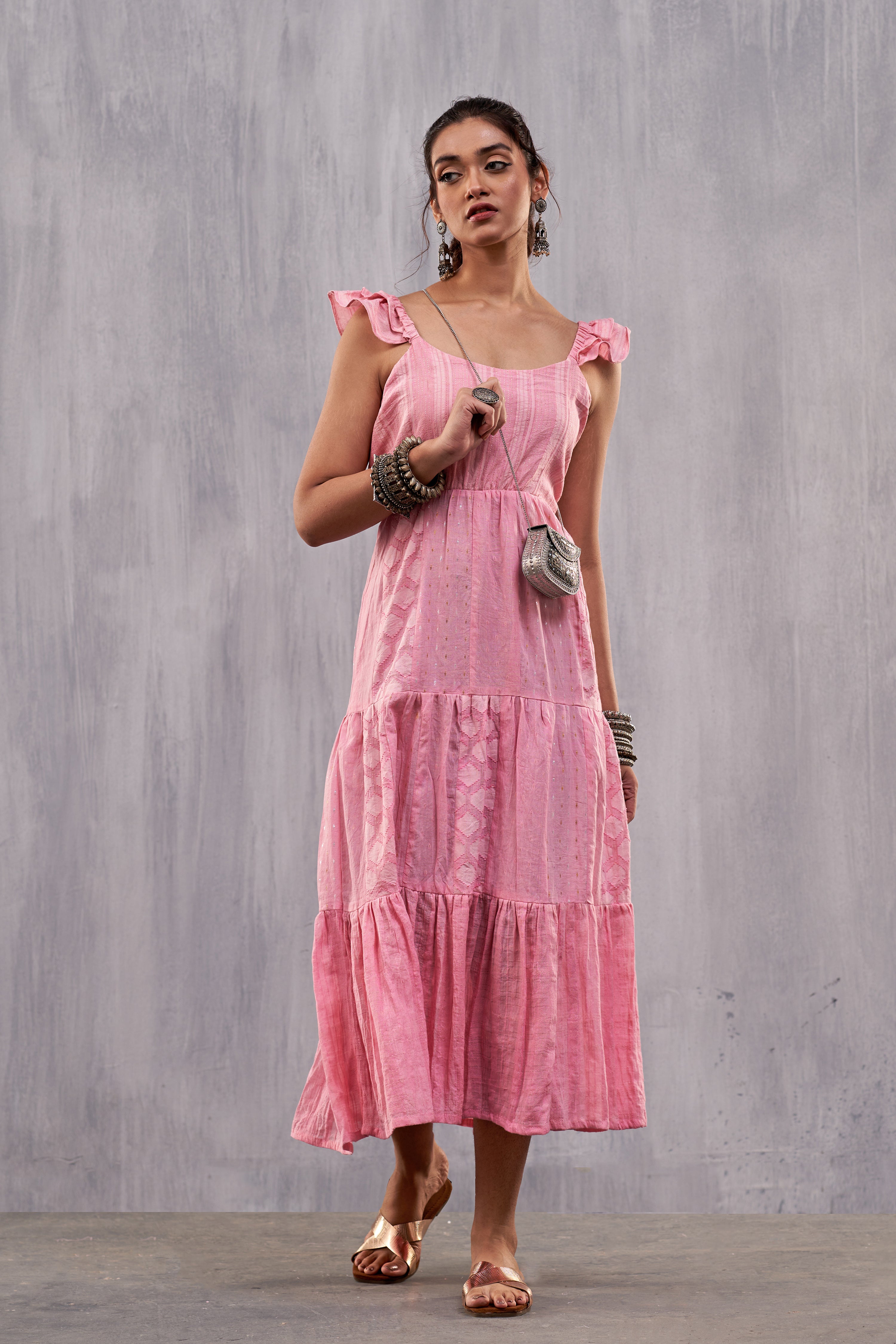 Ulfat Taffy Pink Maxi Dress