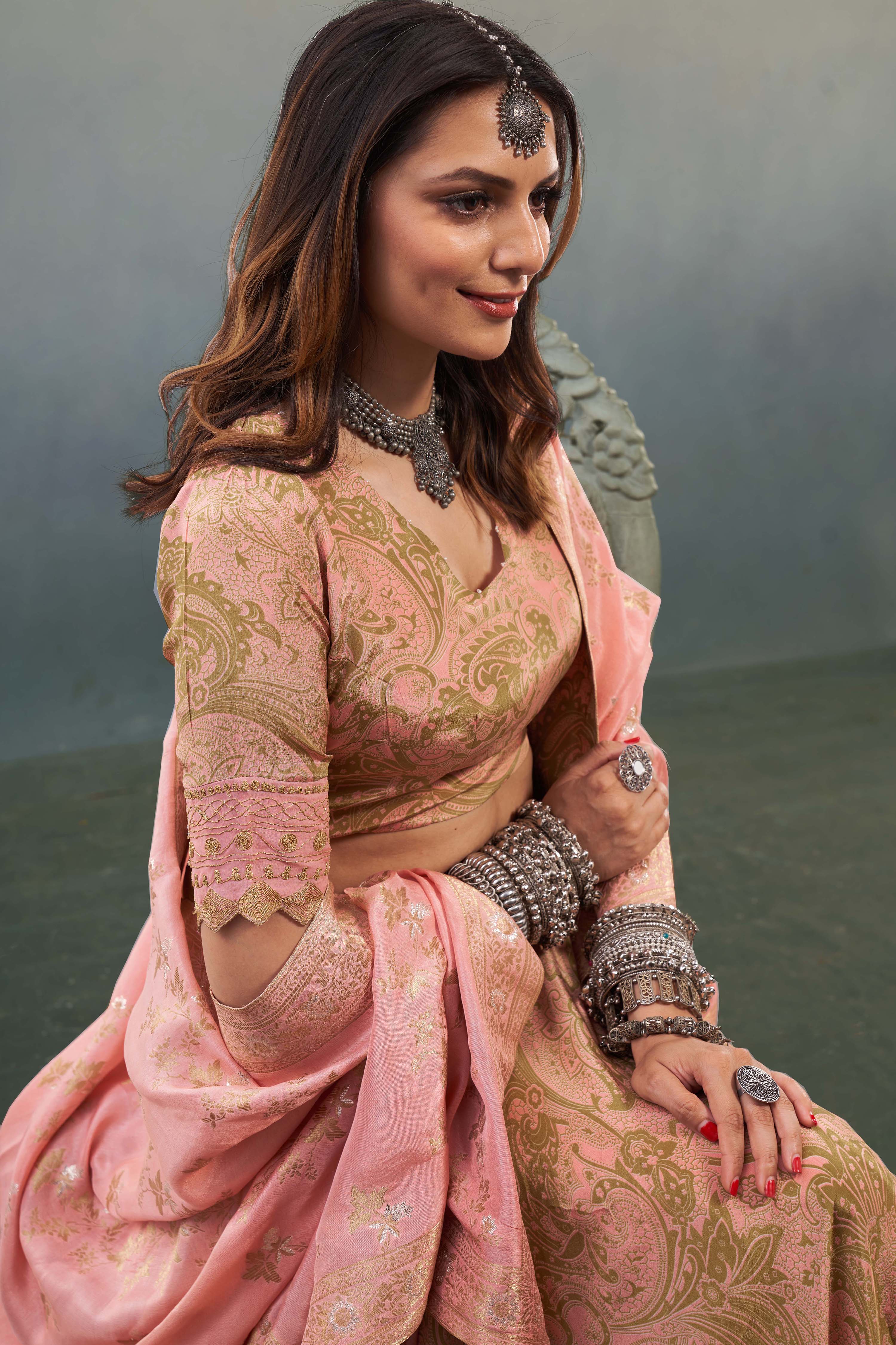 Noor Pastel Pink Lehenga Set