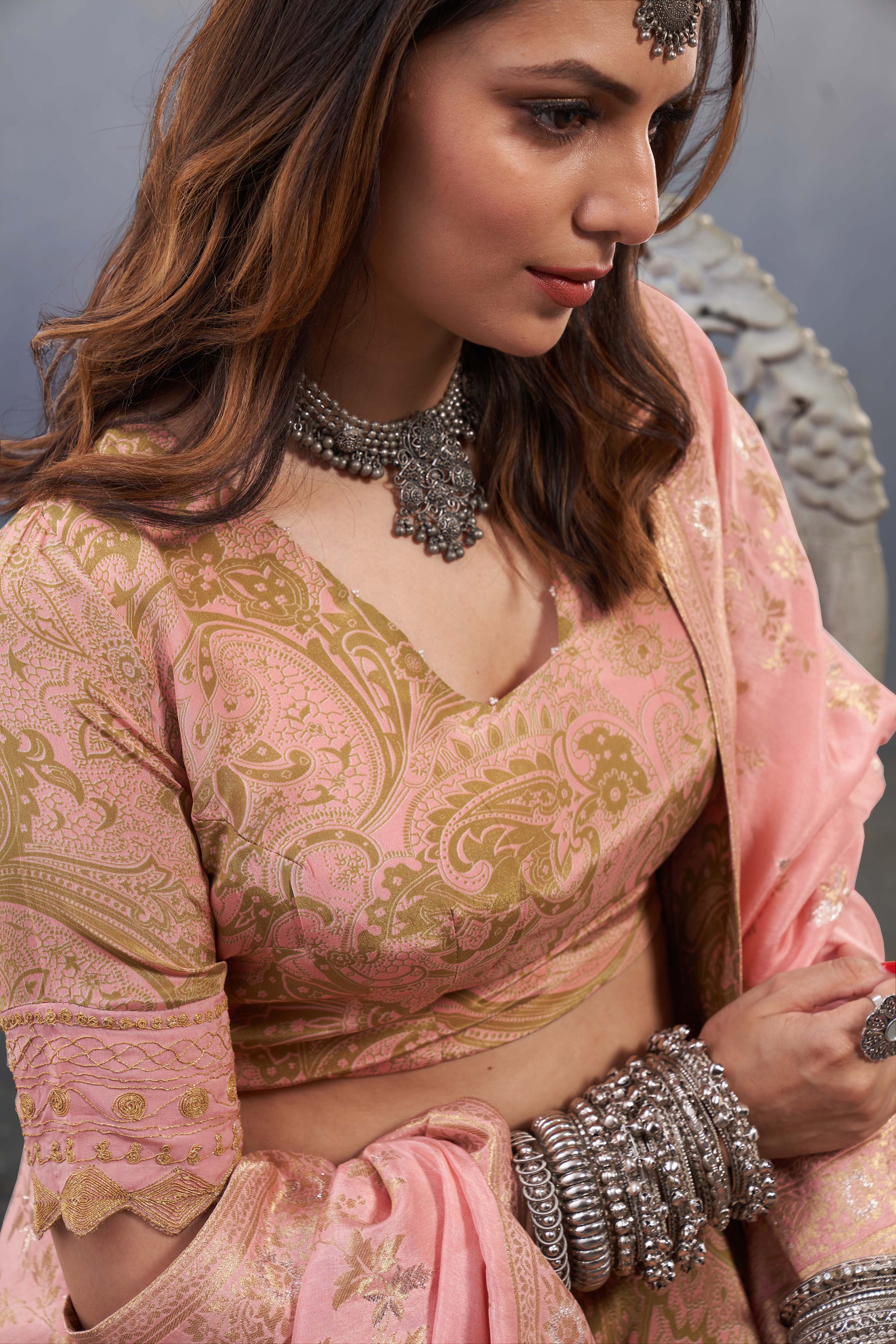 Noor Pastel Pink Lehenga Set