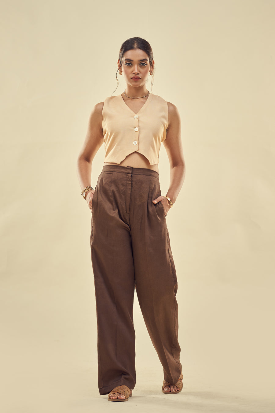 Summer Paradise Waist Coat And Trouser Set