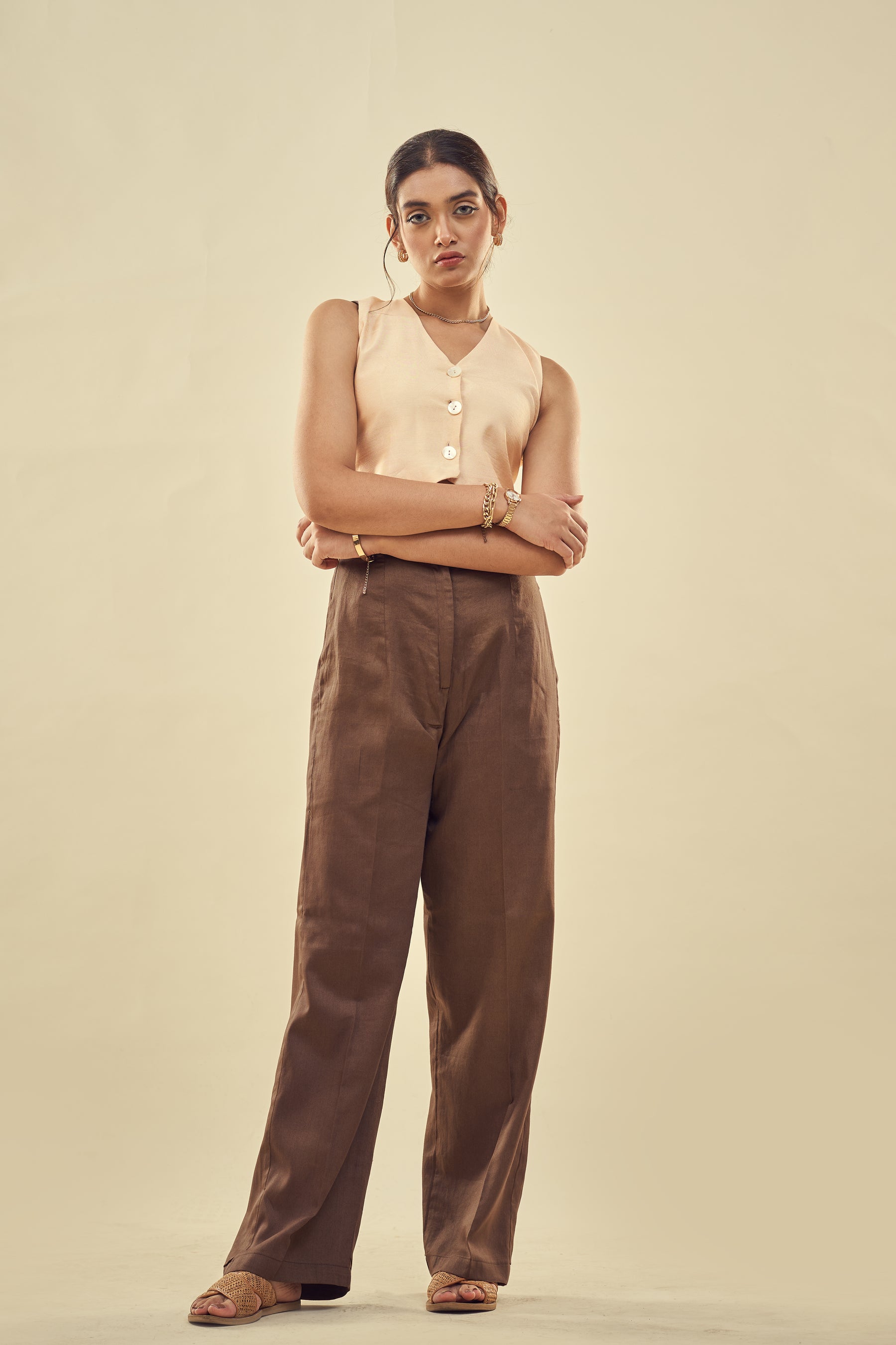 Summer Paradise Waist Coat And Trouser Set