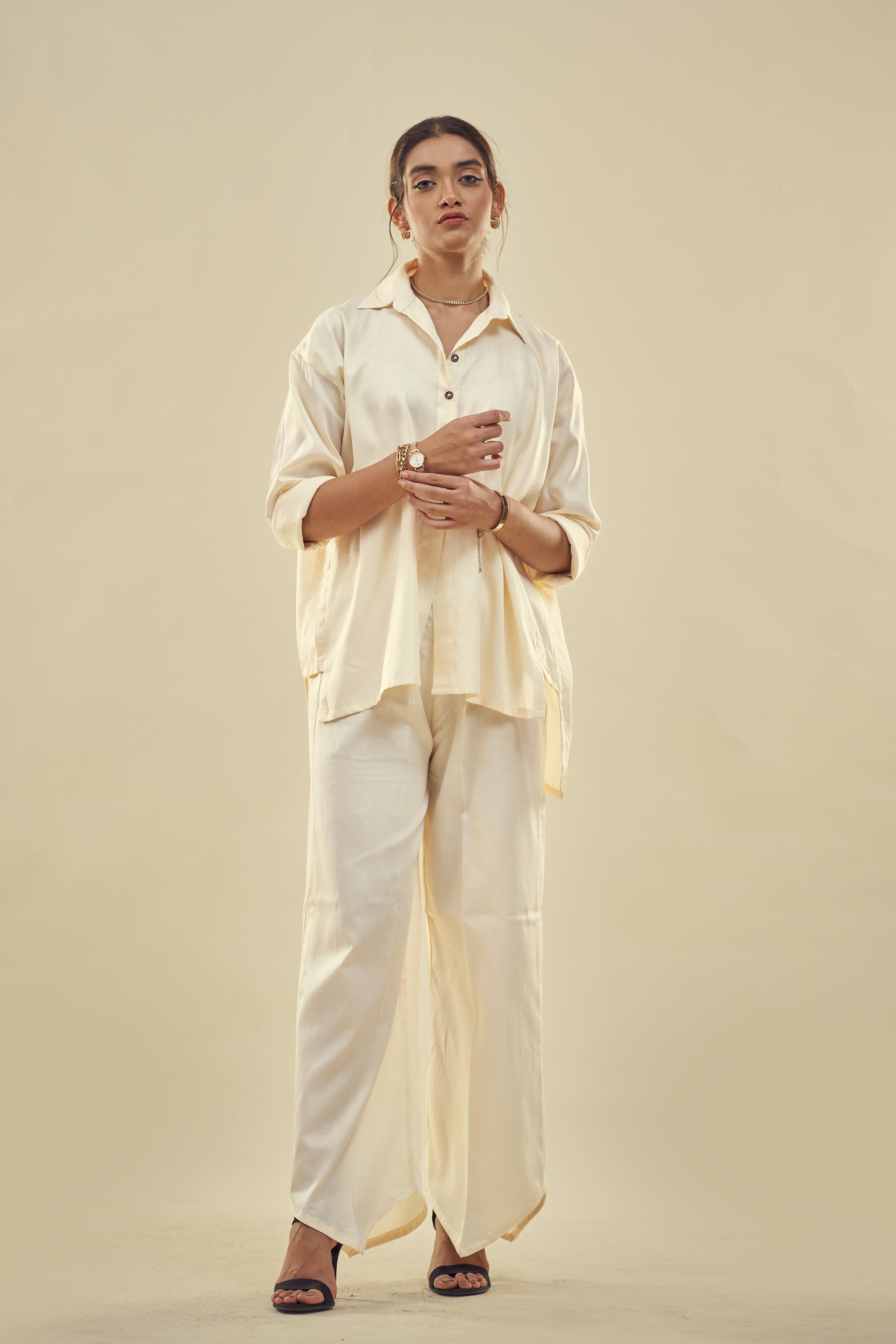 Summer Paradise Off-white Co-ord Set