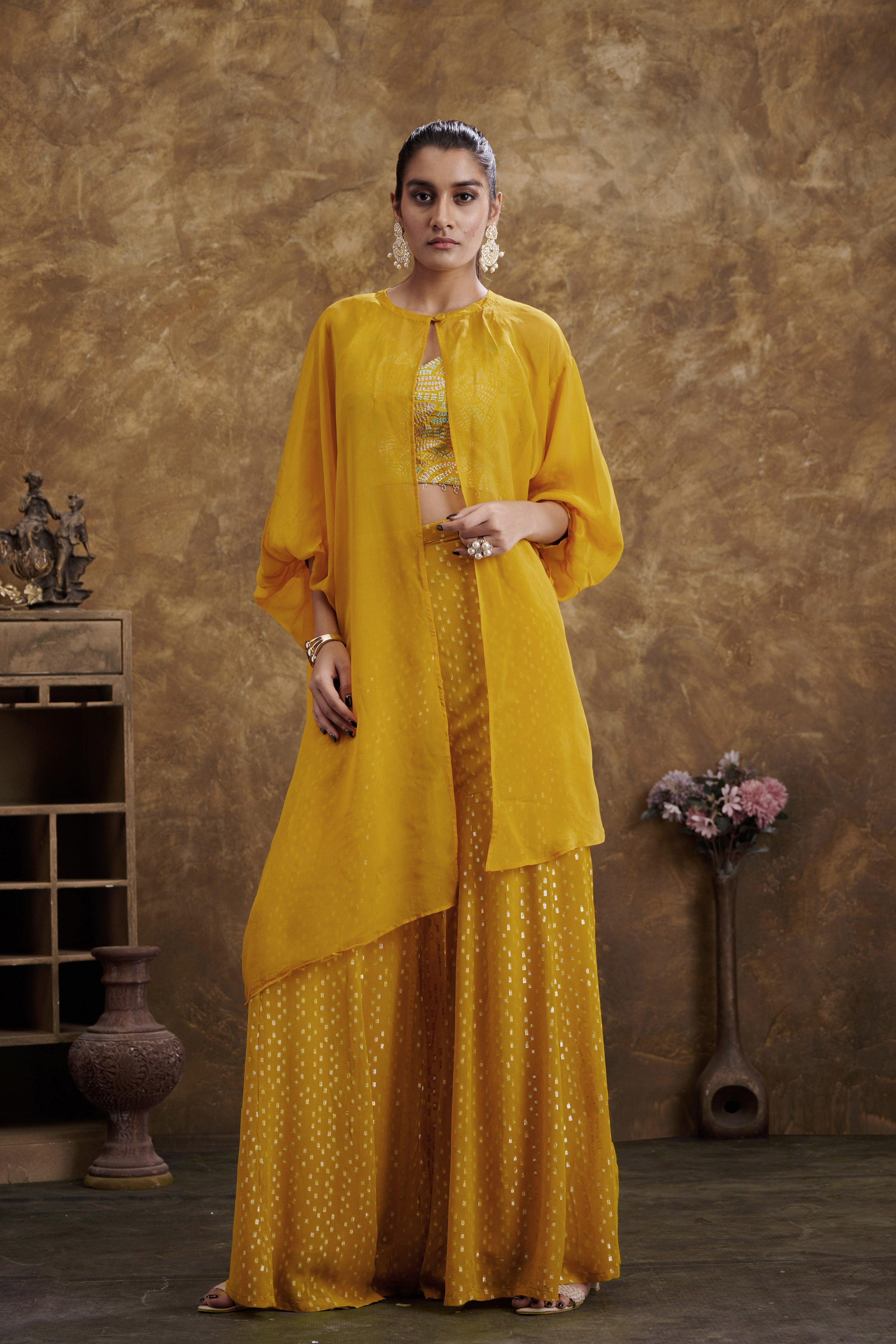 Sitaara Sharara And Jacket Set