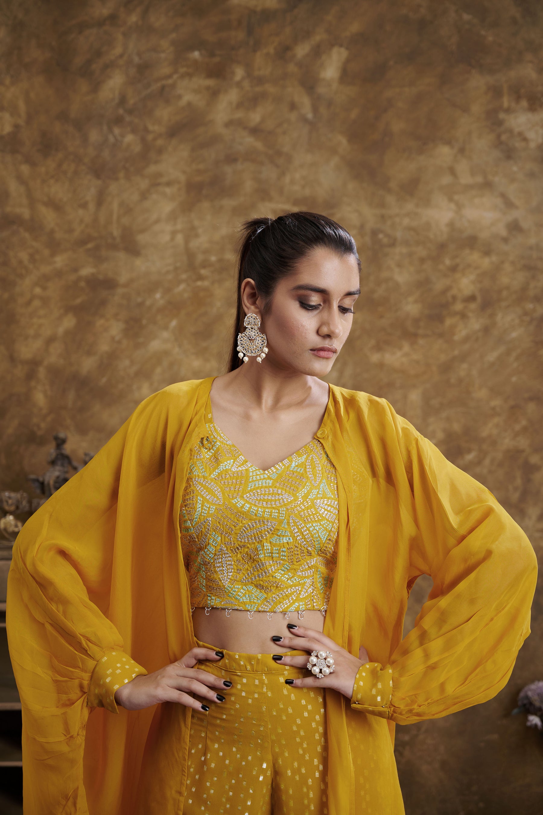 Sitaara Sharara And Jacket Set