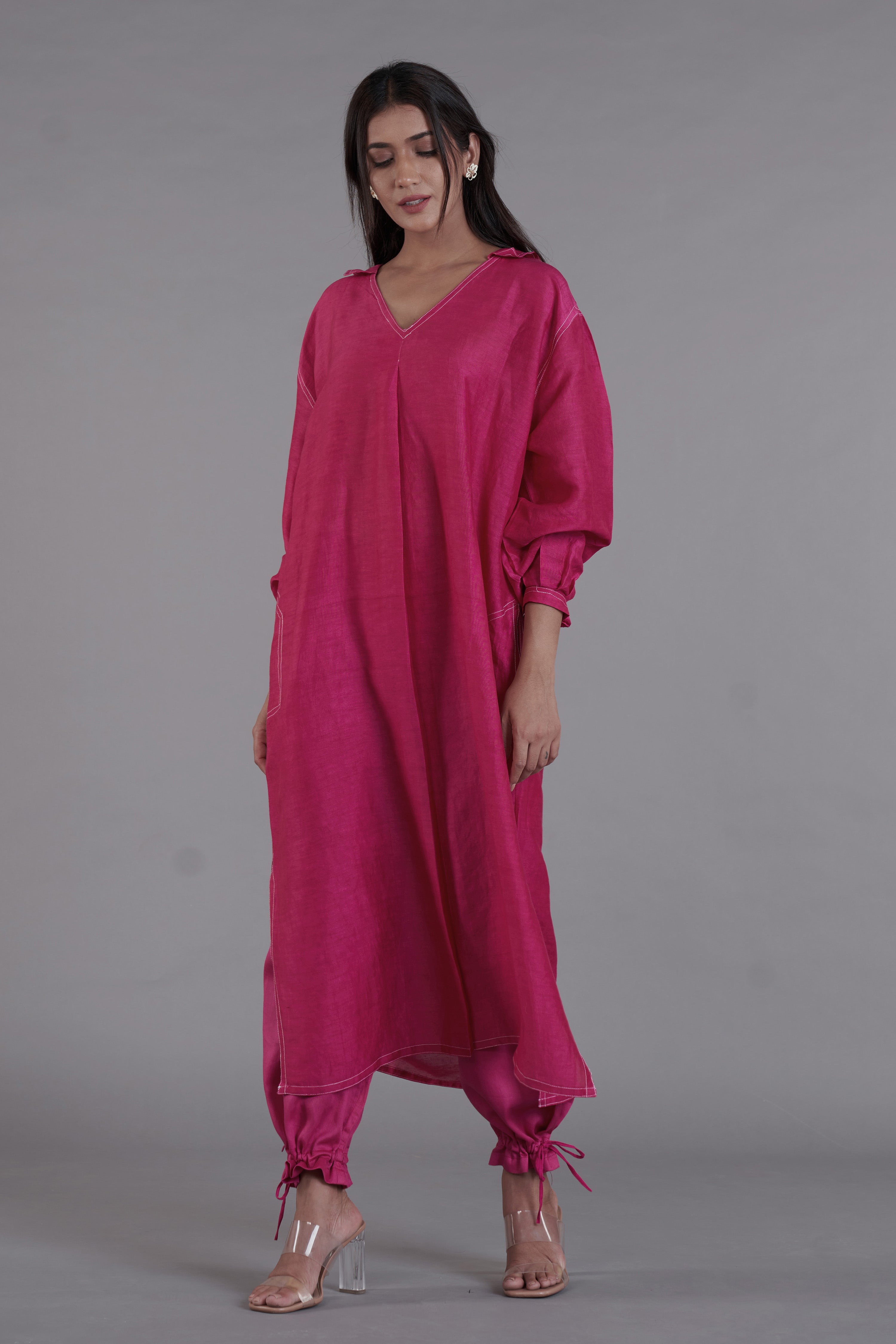 Asal Hot Pink Kurta Set