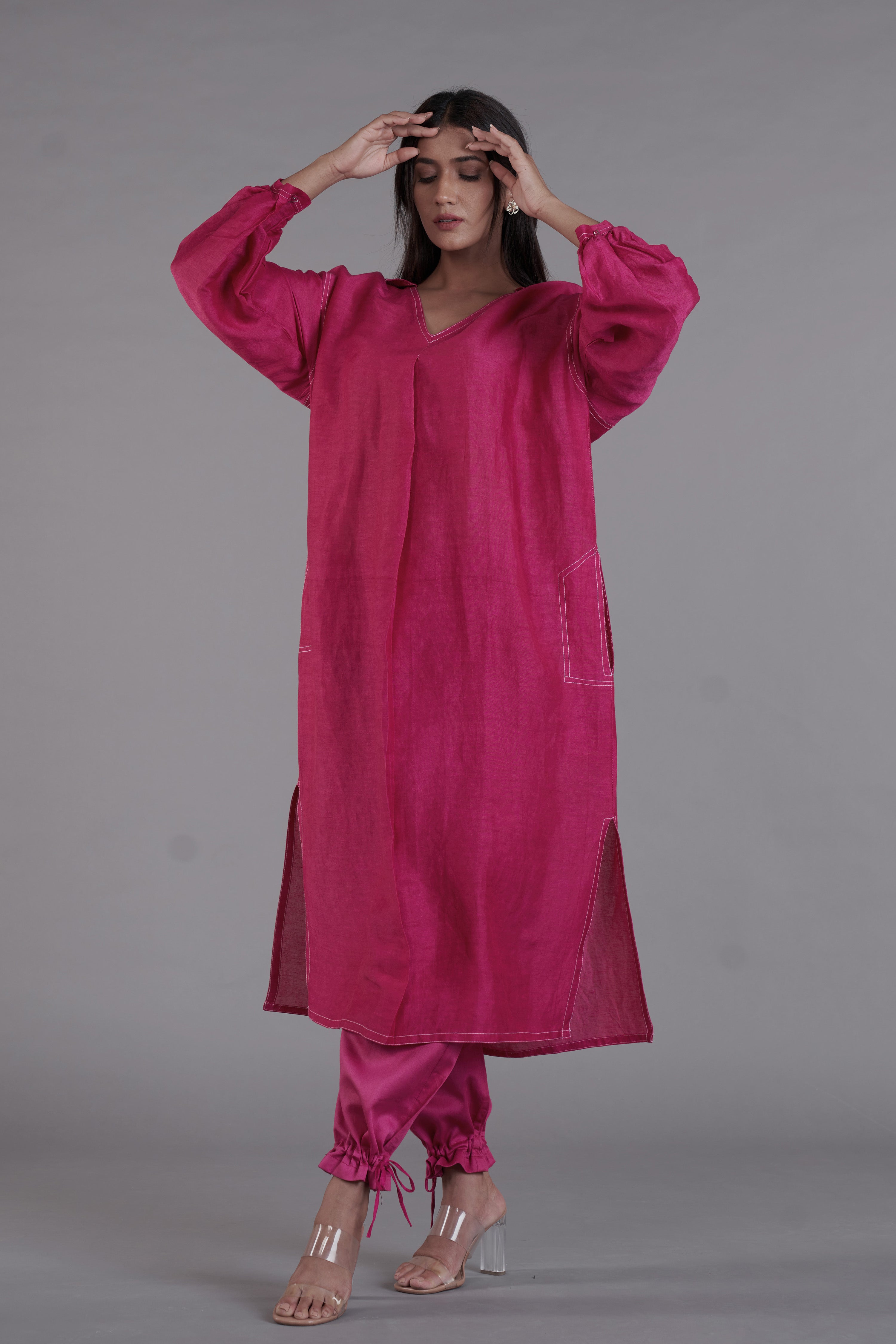 Asal Hot Pink Kurta Set