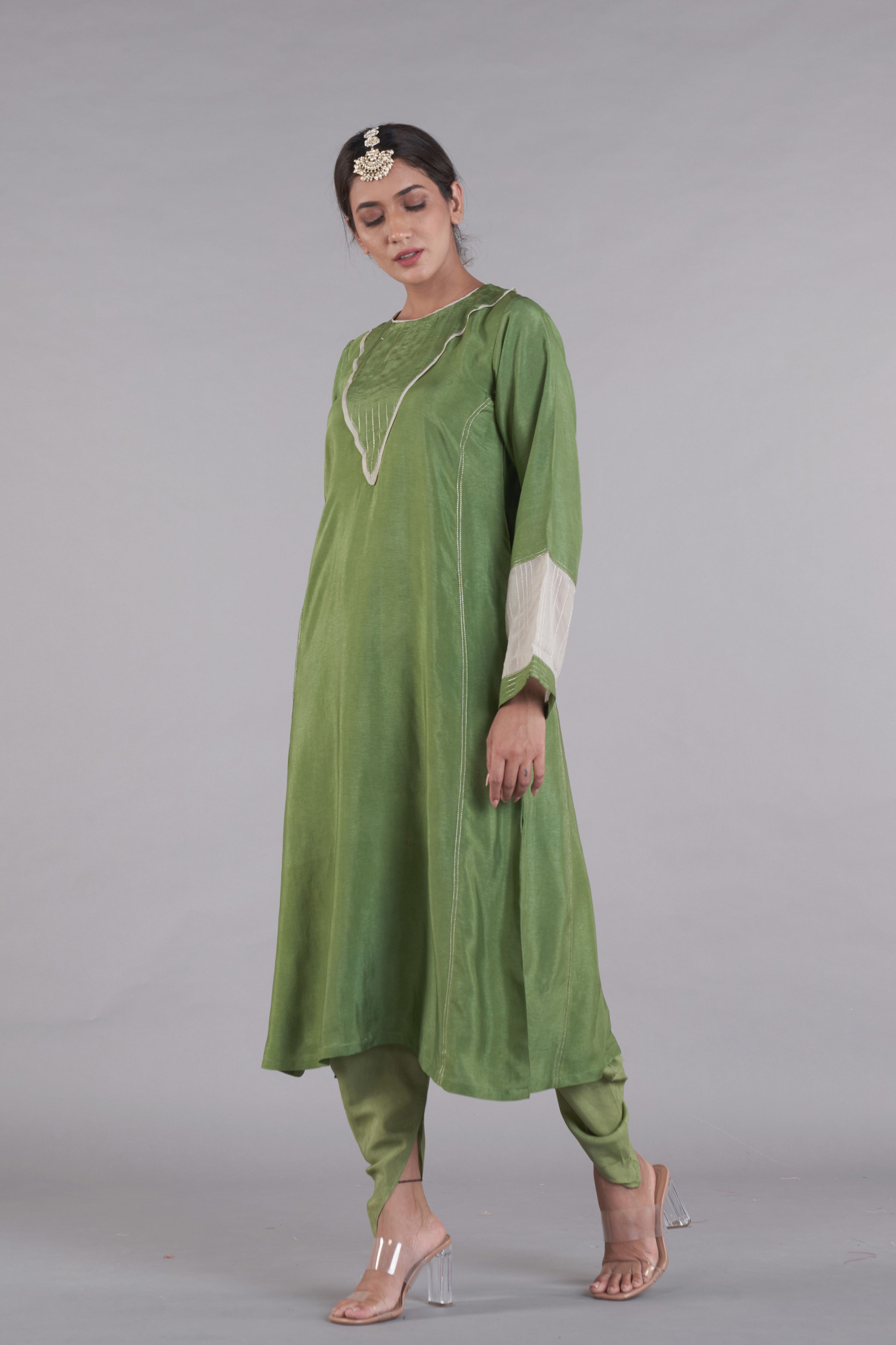 Gulnaaz A-line Kurta And Dhoti Set