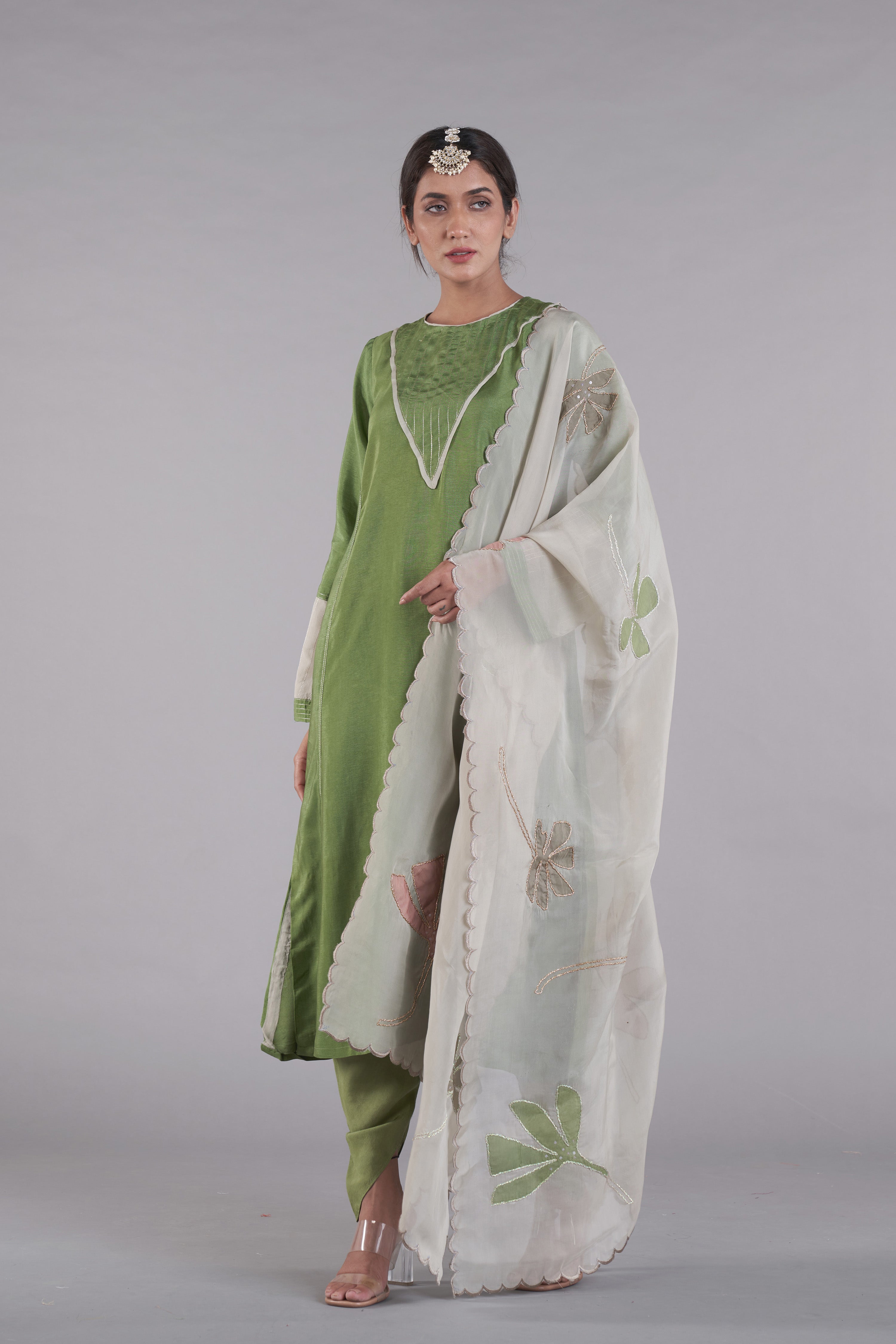 Gulnaaz A-line Kurta And Dhoti Set