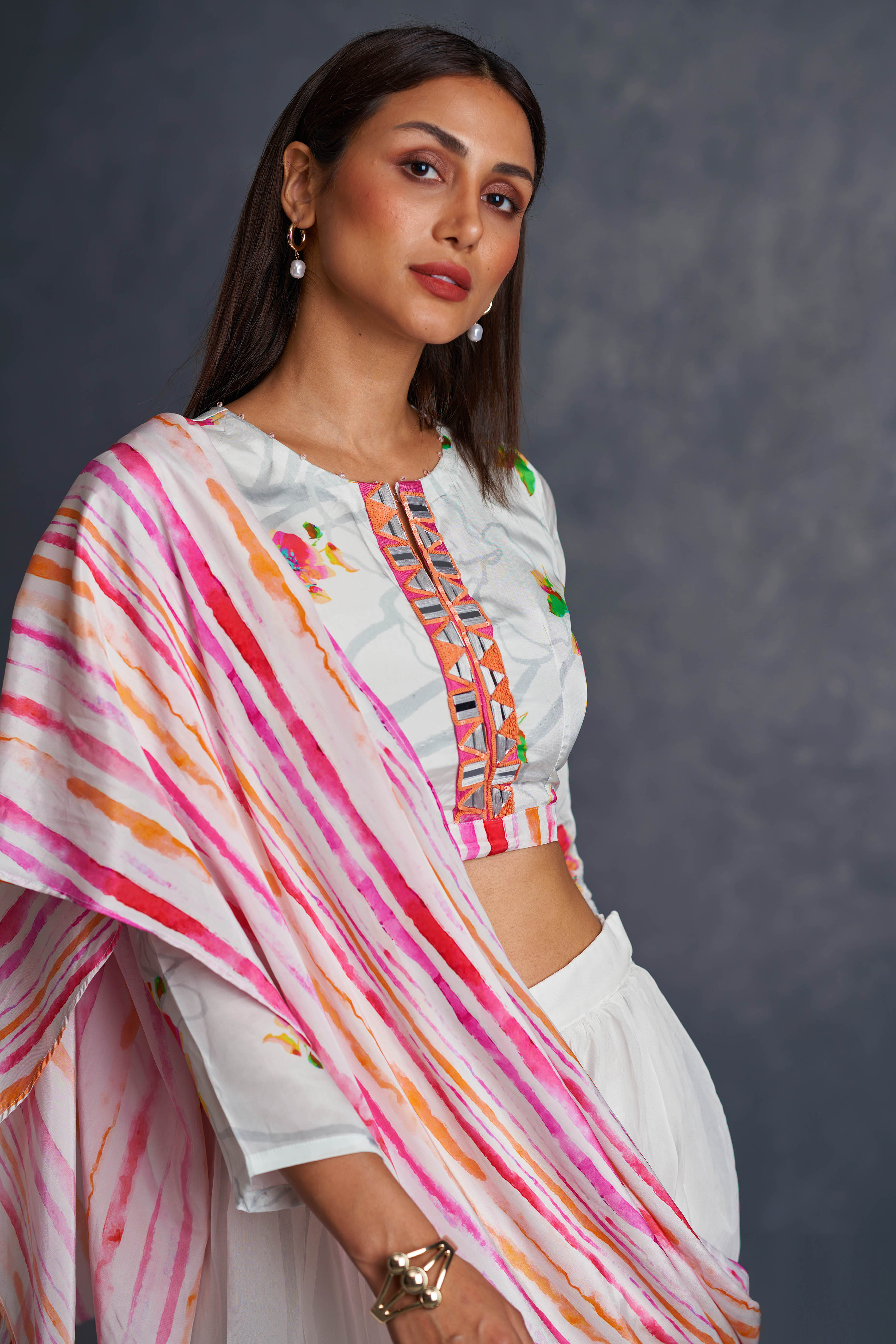 Blossomm Layered Palazzo Saree