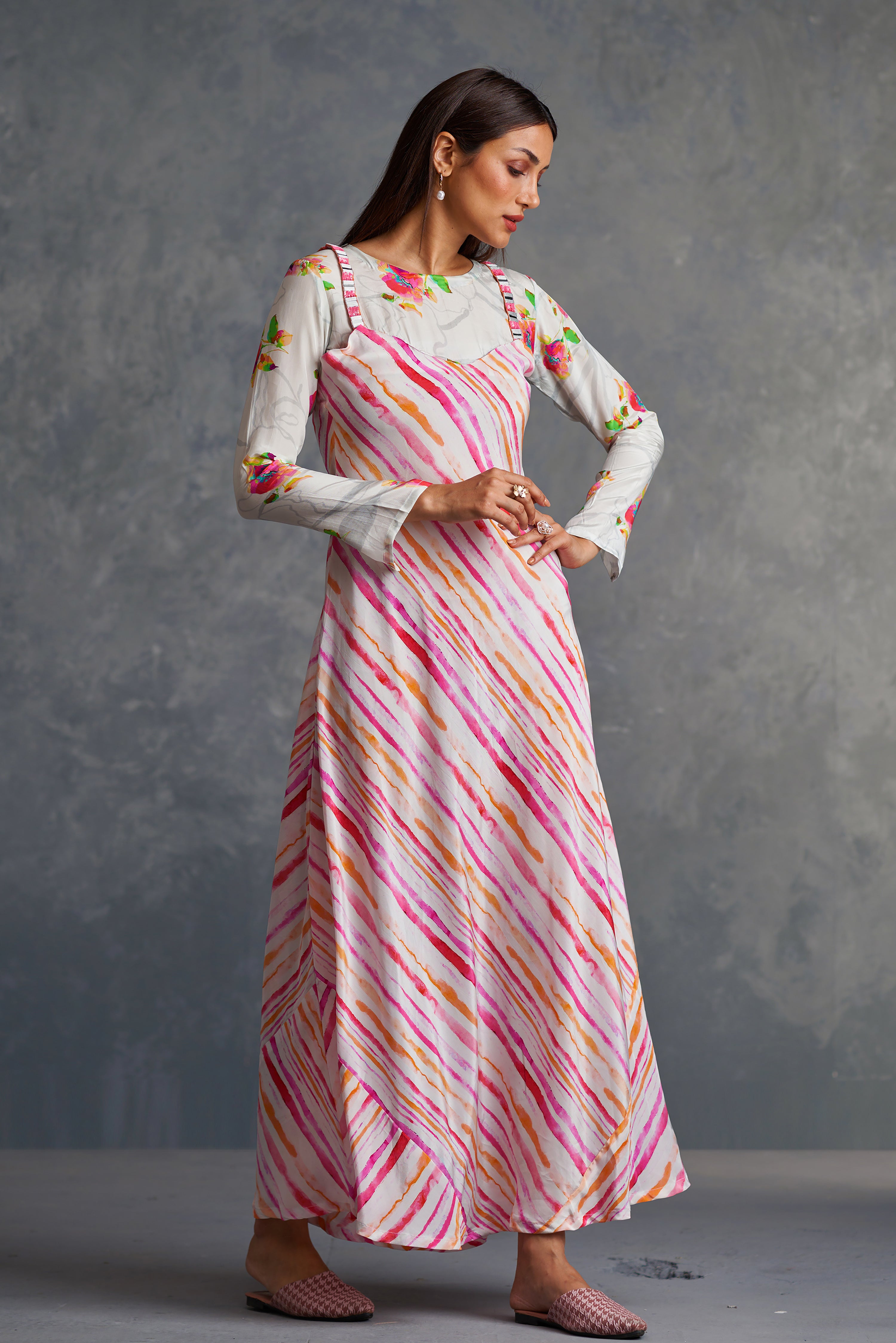 Blossomm Dress And Cape Set