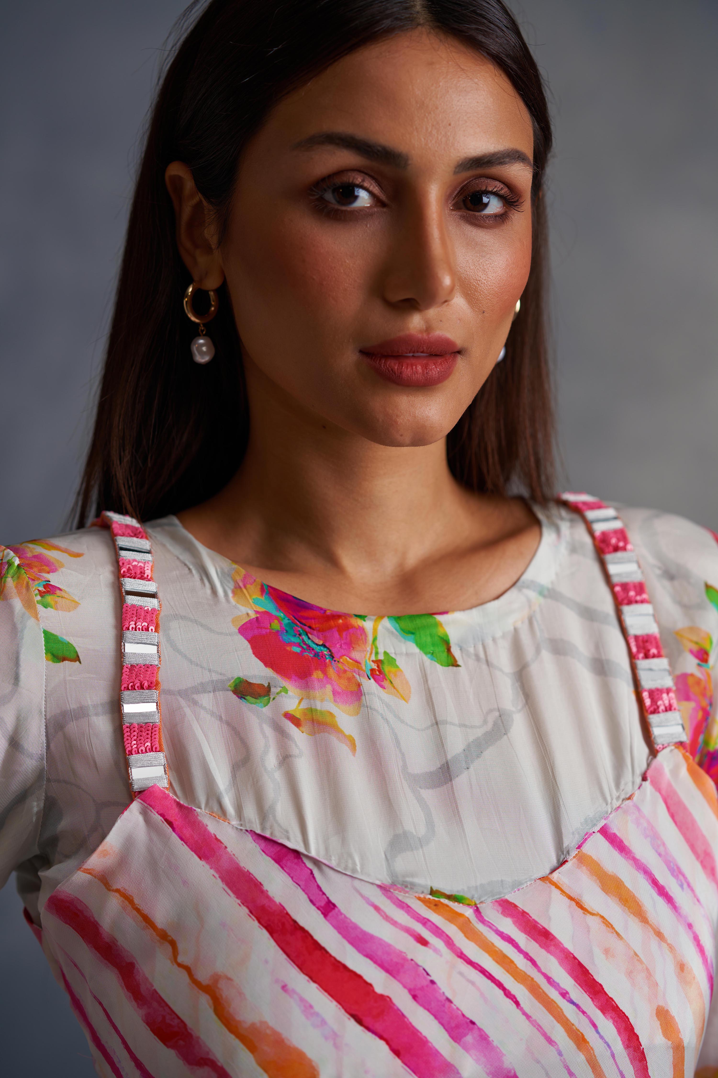 Blossomm Dress And Cape Set