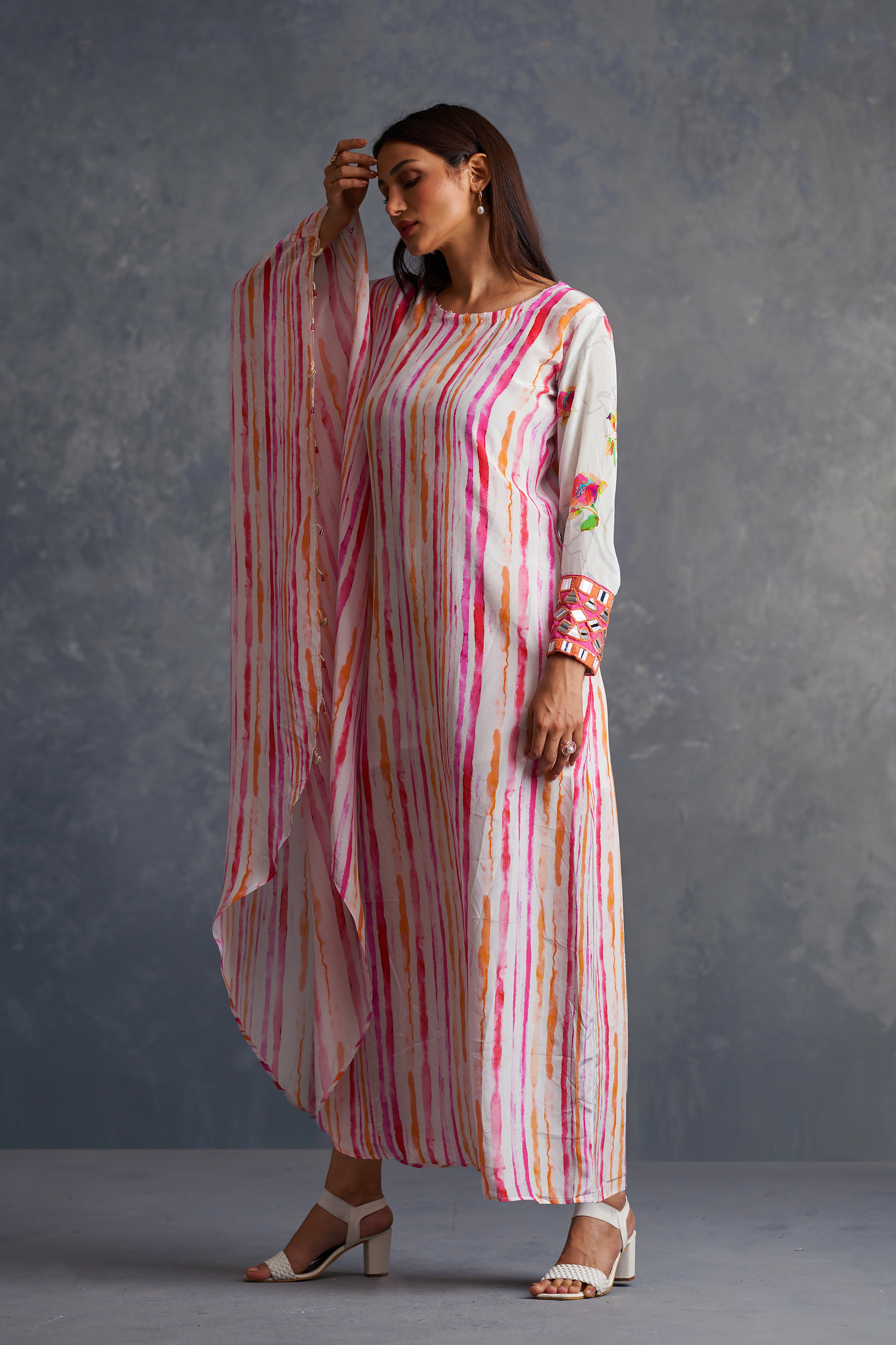 Blossomm Asymmetrical Kaftan Dress