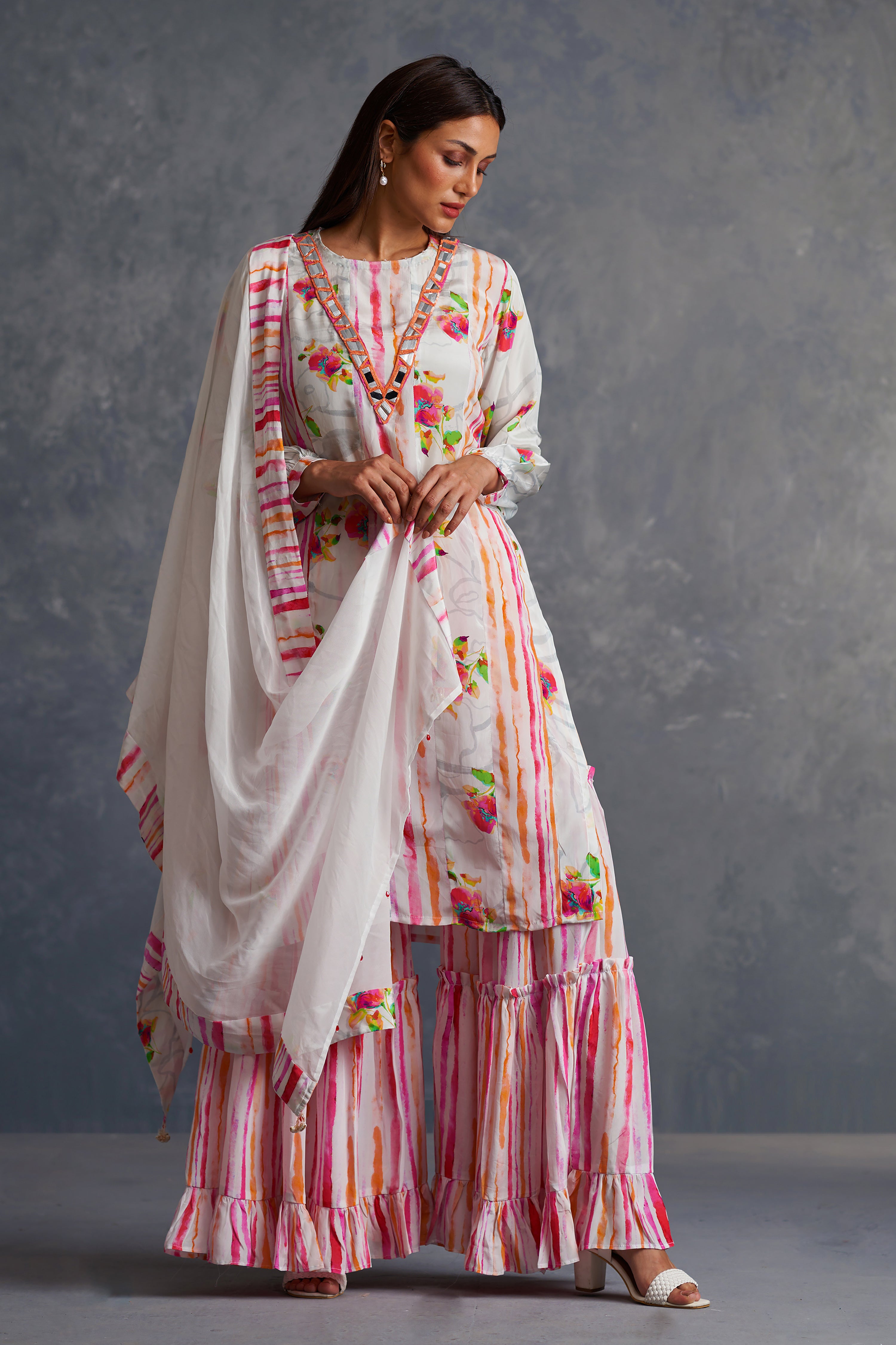 Blossomm Printed Sharara Set