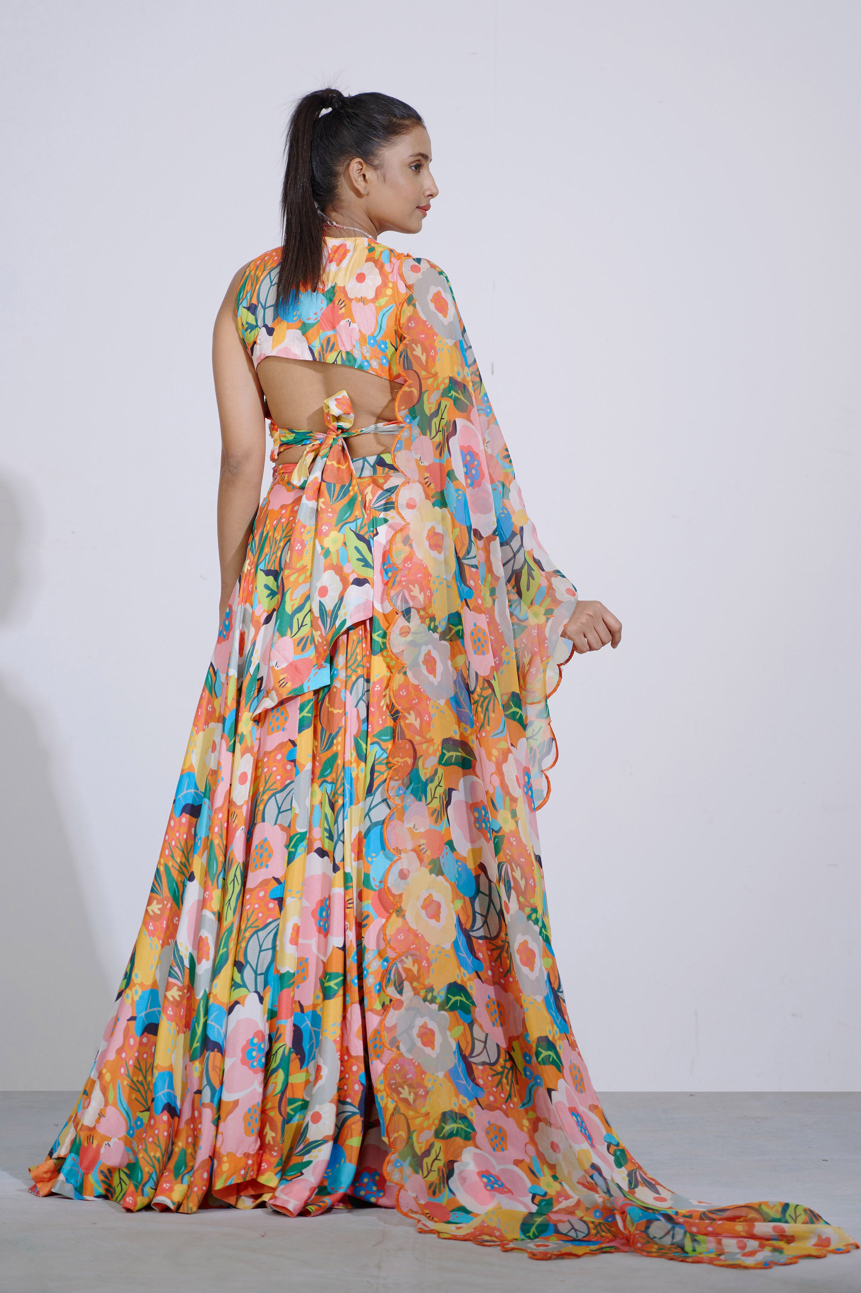 Gul Hand Embroidered Blouse And Lehenga Set