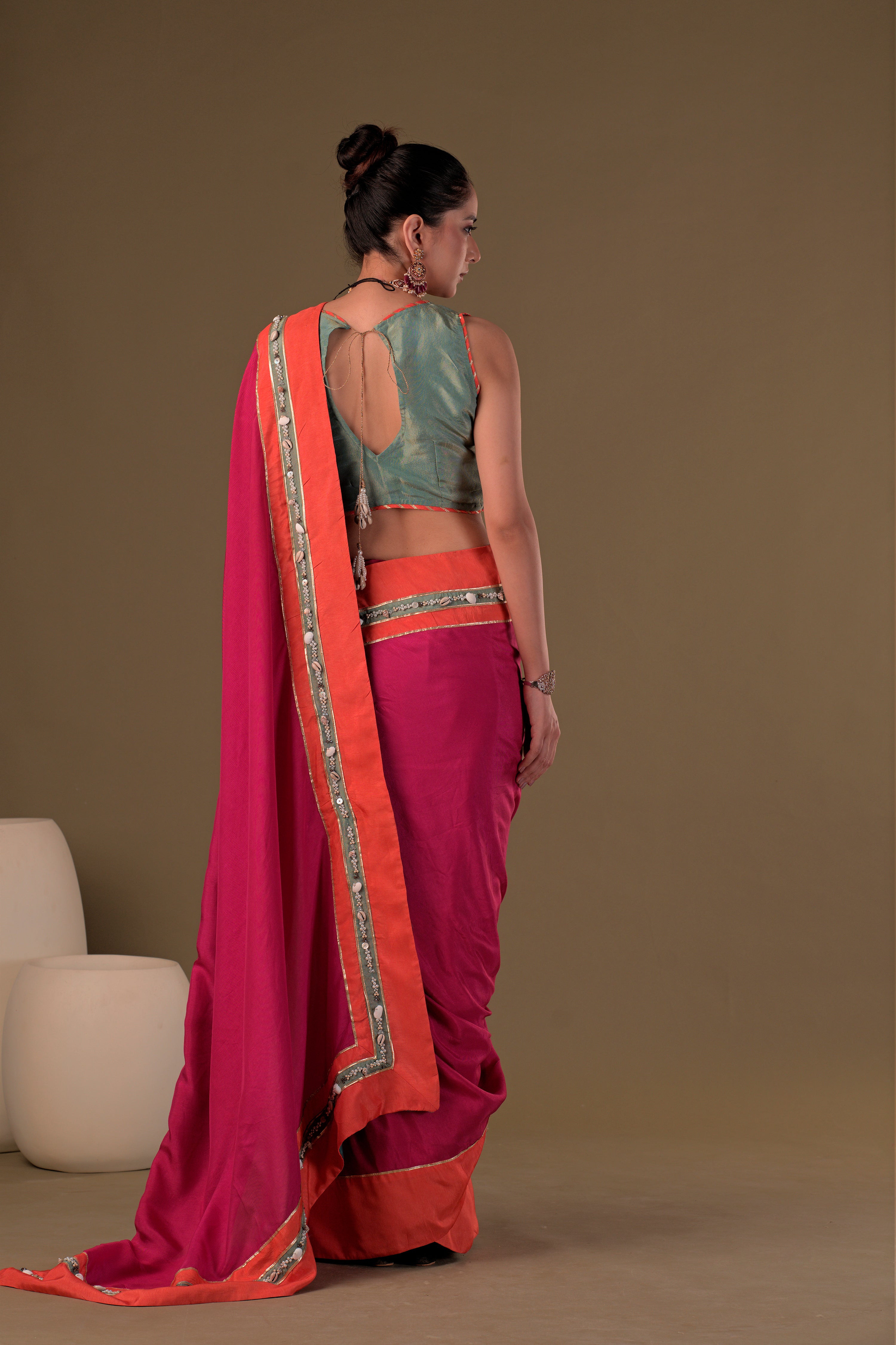 Tisya Fuchsia Pink Dolla Silk Saree