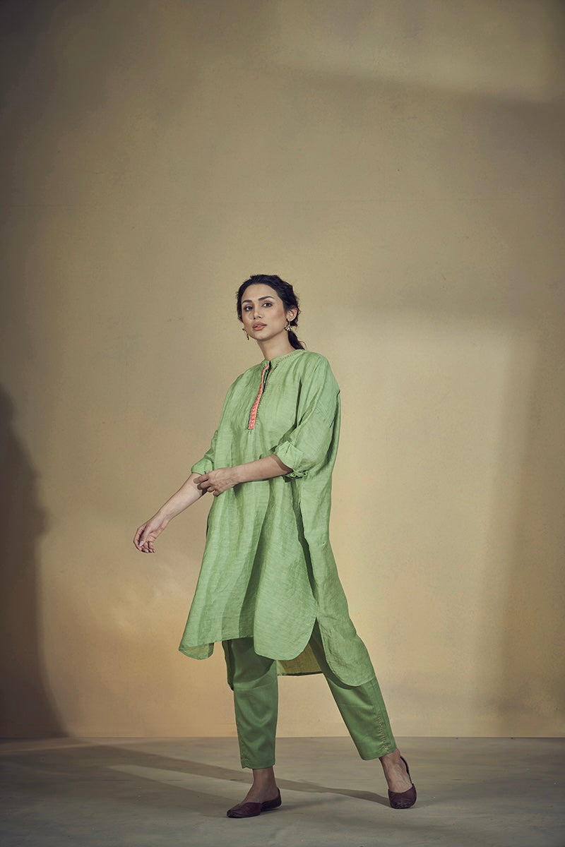 Ta’aruf Sage Green Kurta Set