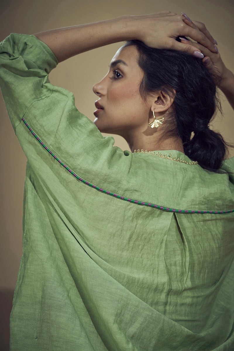 Ta’aruf Sage Green Kurta Set