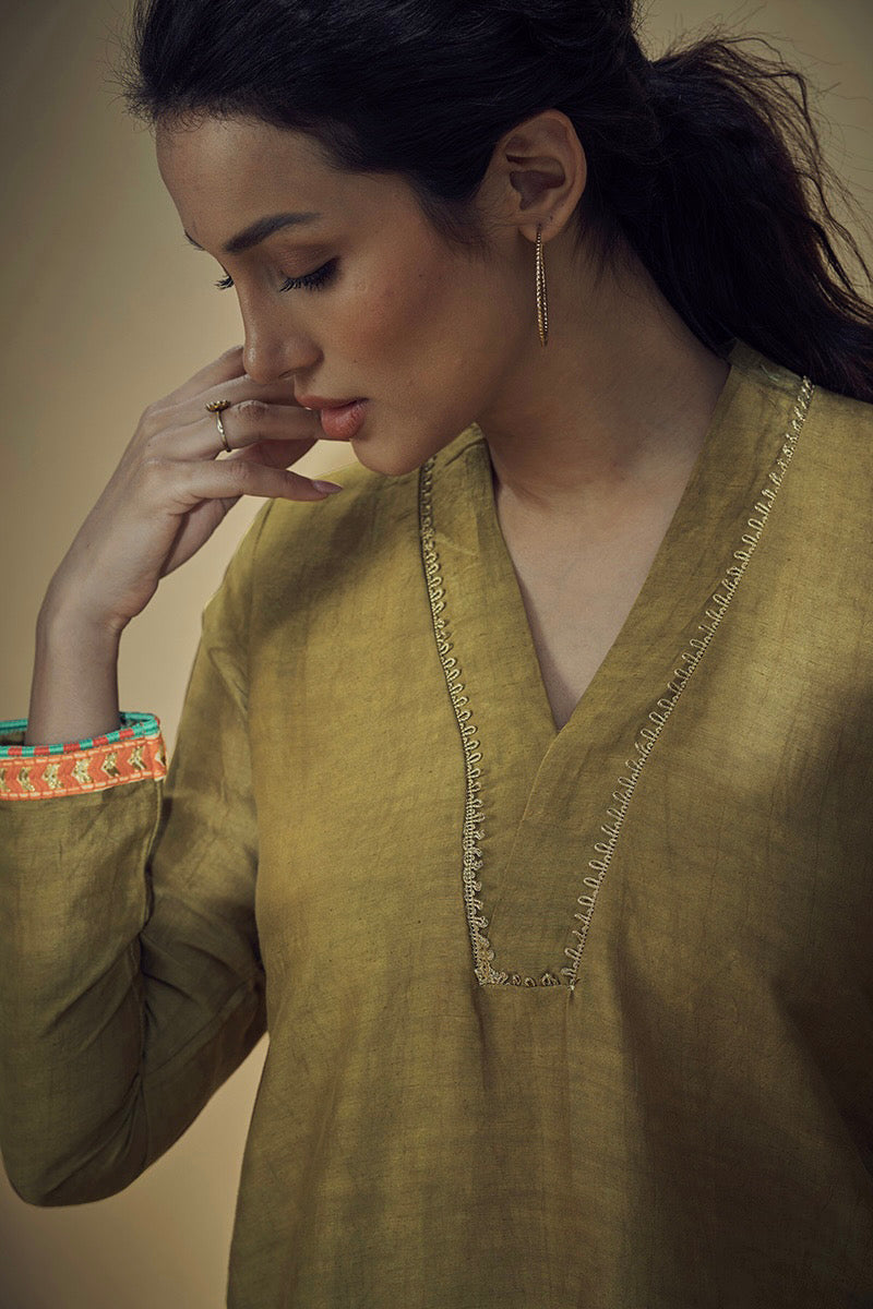 Ta’aruf Medium Oak Kurta Set