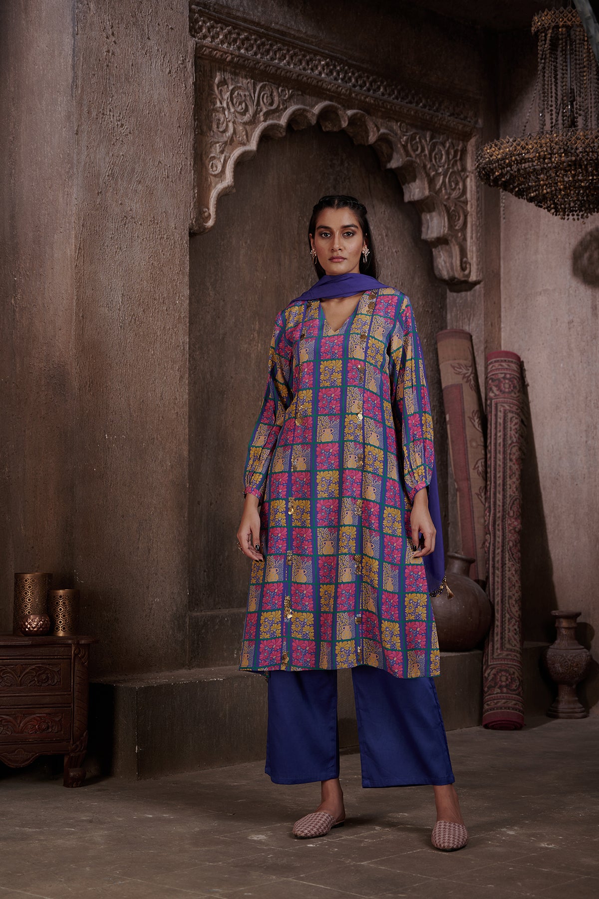Zaha A-line Kurta Set