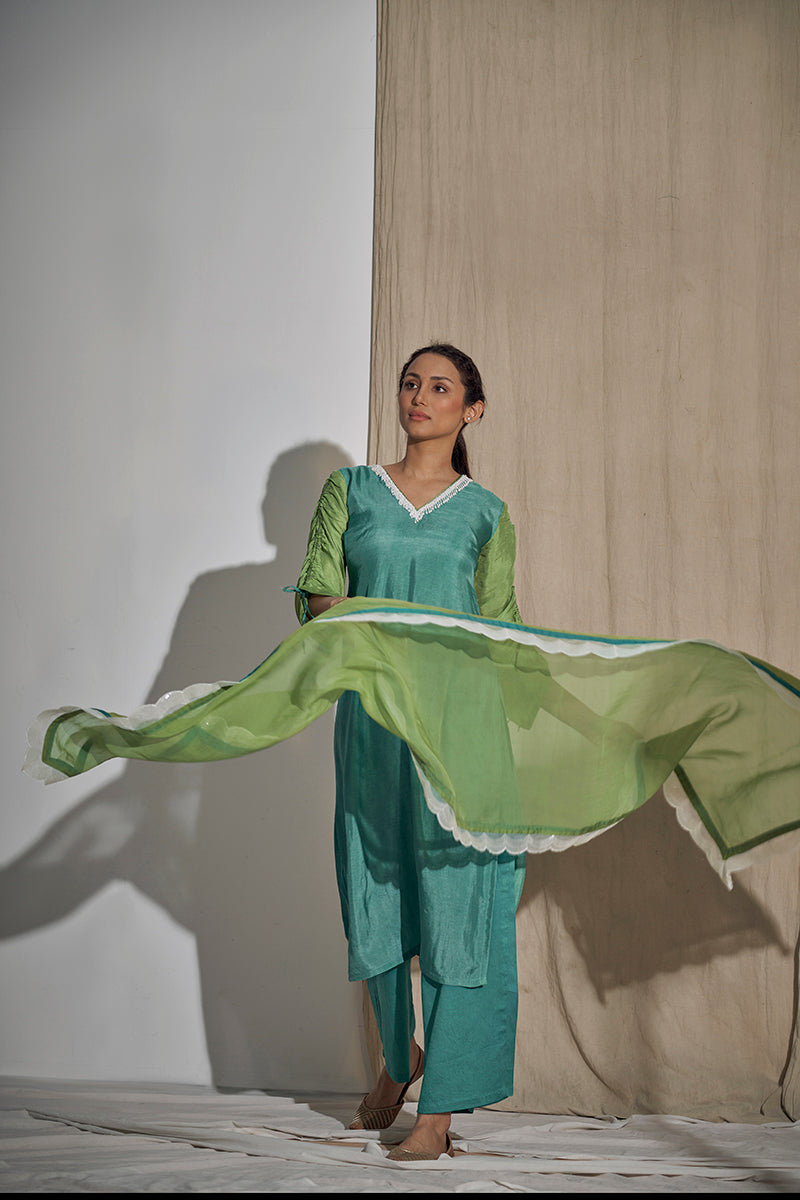 Shiiriin Pearl Detailed Kurta Set