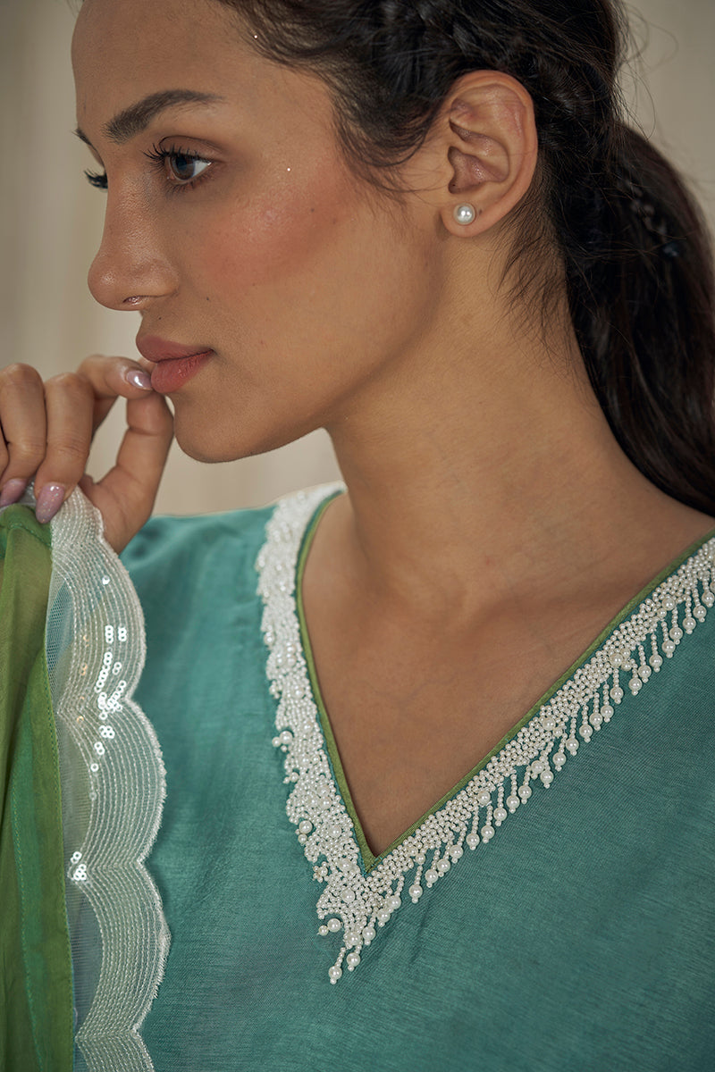 Shiiriin Pearl Detailed Kurta Set