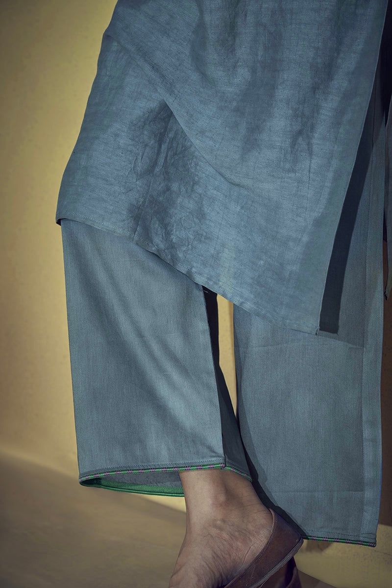 Ta’aruf Grey Kurta Set